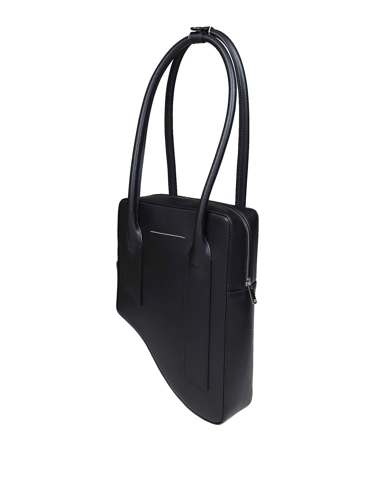 Totes bags MM6 Maison Margiela - Opaque leather asymmetric bag -  SB5WD0018P4096T8013