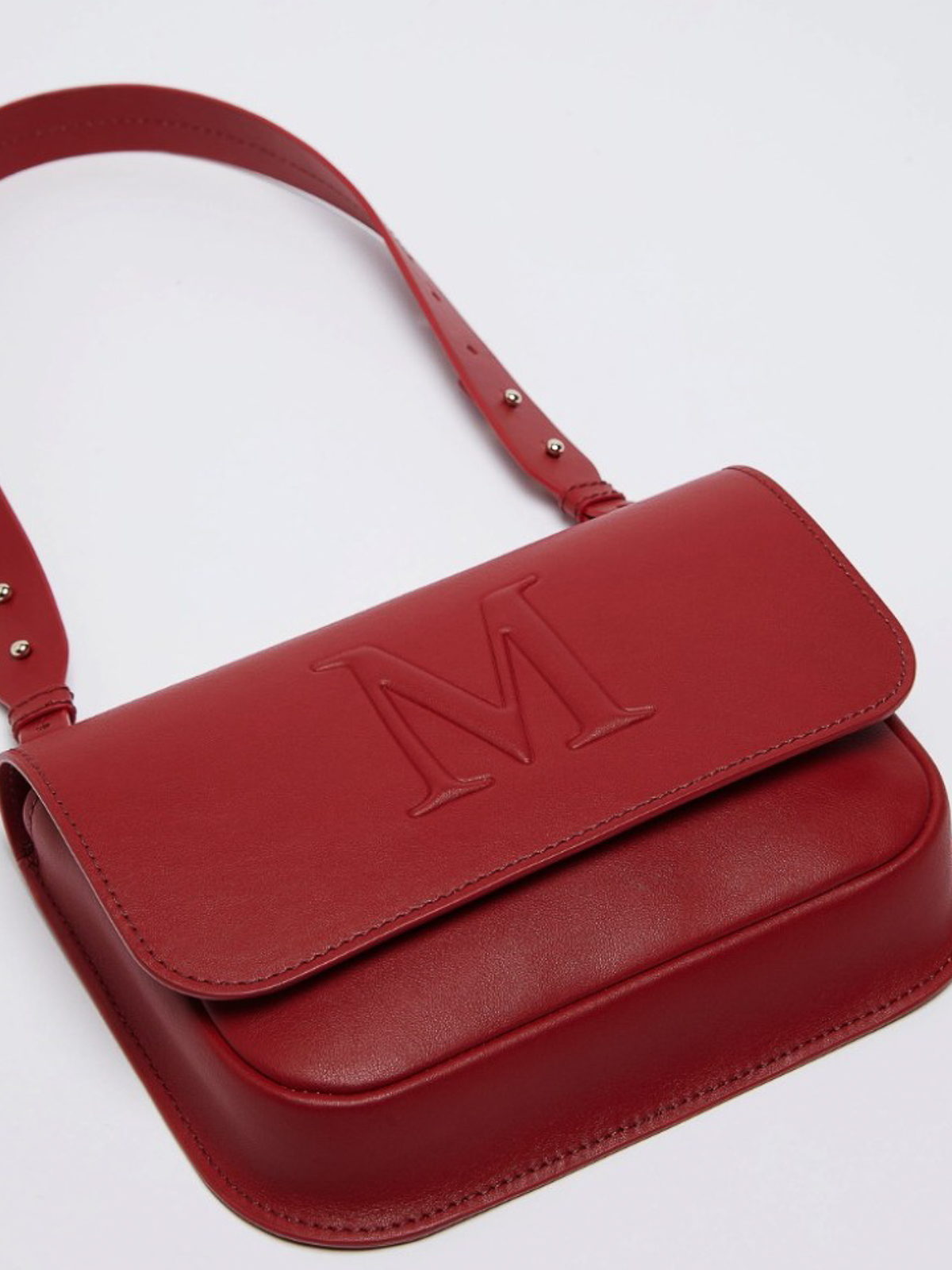 ショルダーバッグ・ポシェット MAX MARA Orange Leather Riviers Crossbody Bag $_57.JPG