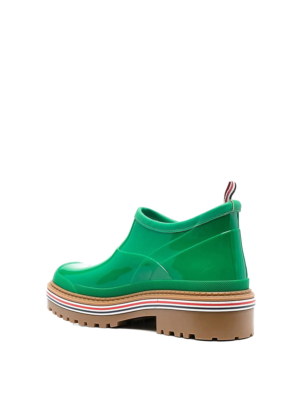 Shop Thom Browne Round Toe Boots In Green