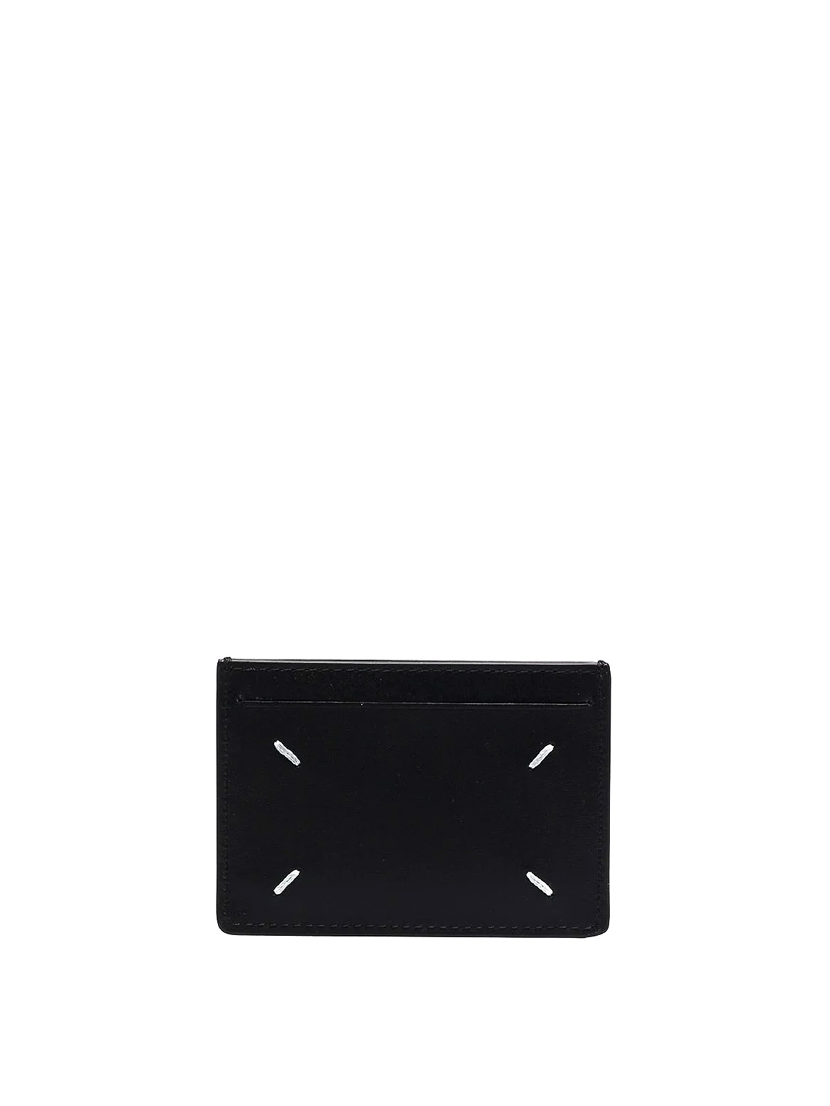 Shop Maison Margiela Logo-print Cardholder In Black