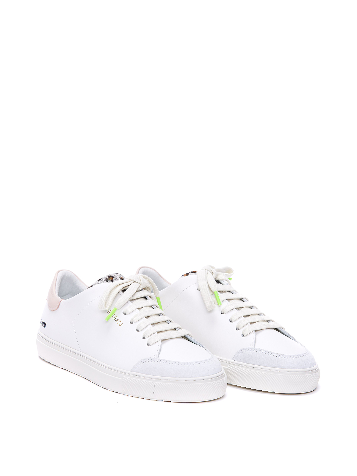 Shop Axel Arigato Clean 90 Triple Animalier Sneakers With Logo In White