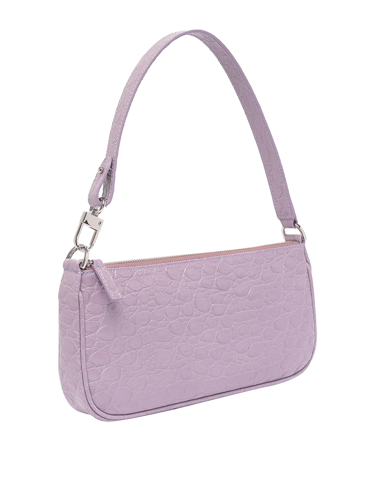 By Far Croco effect leathe bag - Purple|23CRRCLSPRHCCEMEDPRH