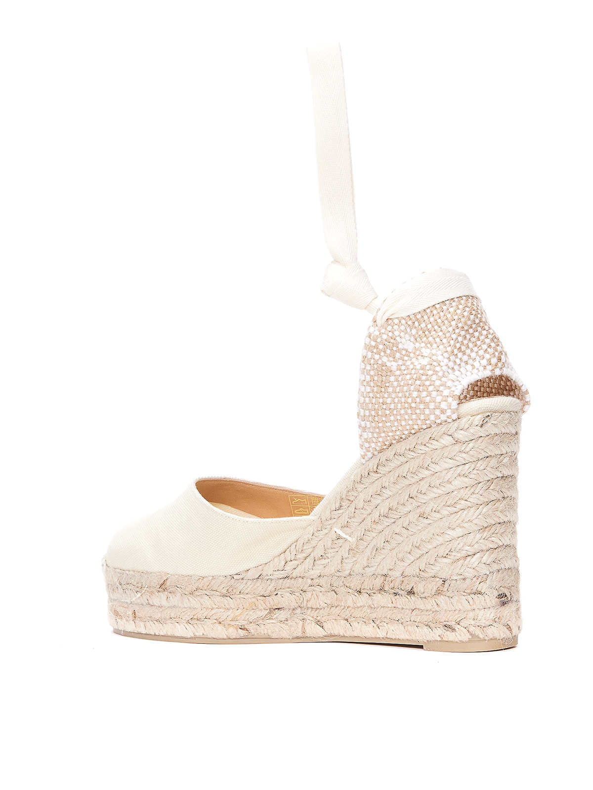 Shop Castaã±er Espadrillas With Wedge And Laces Closure In White
