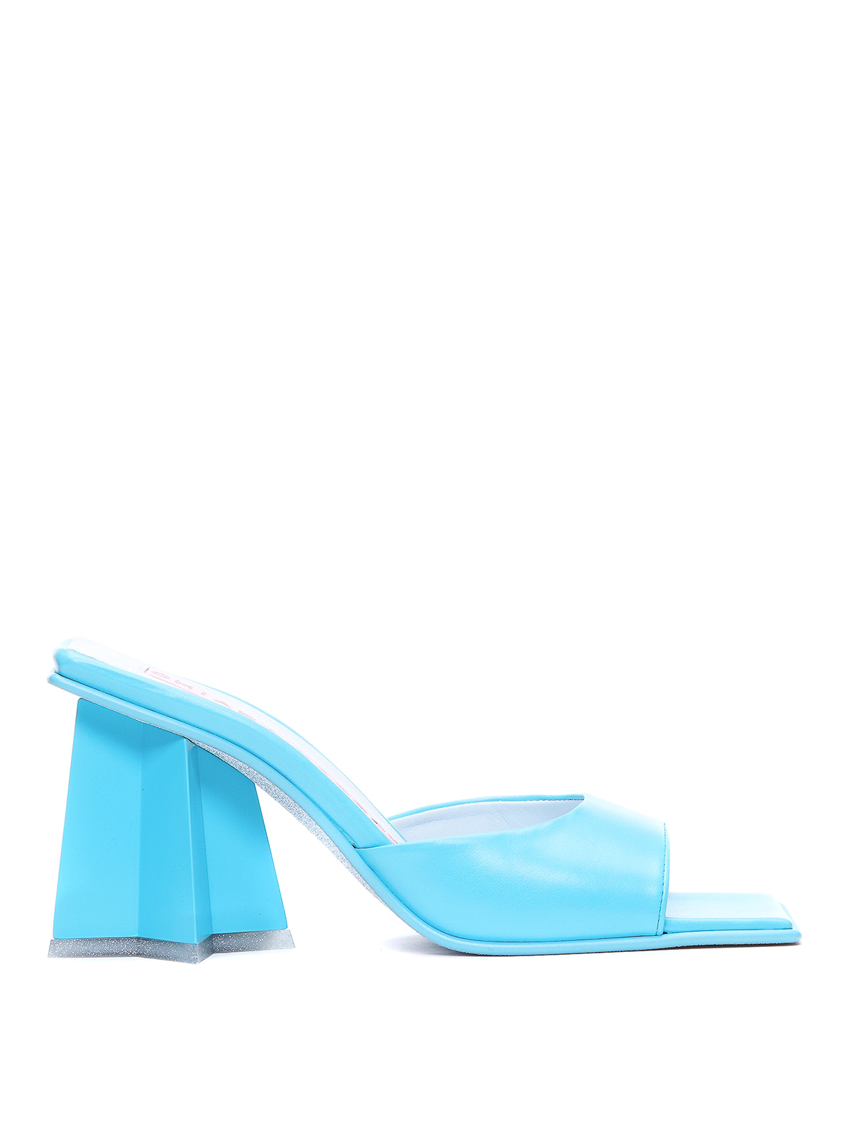 Shop Chiara Ferragni Glitter Detailed Sandals With Star Heel In Blue