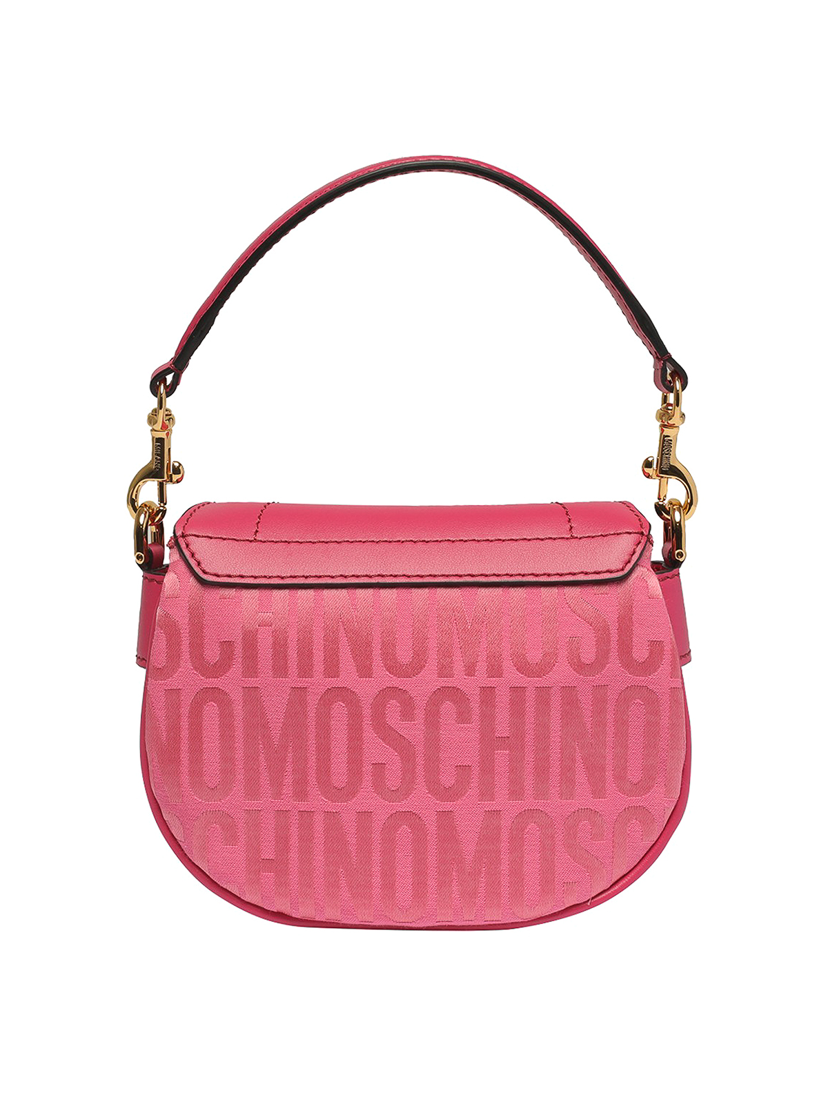 Pink Crossbody Bag w/ Padlock Chain