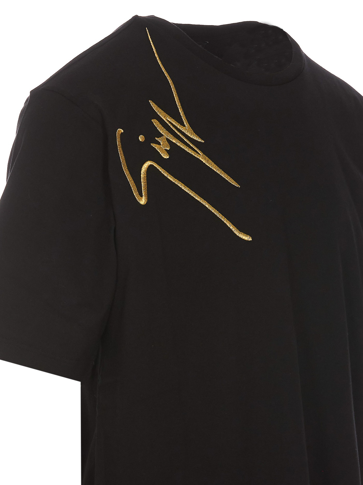 Det Ældre Regn T-shirts Giuseppe Zanotti - Logo embroidery T-shirt - ERU3008002