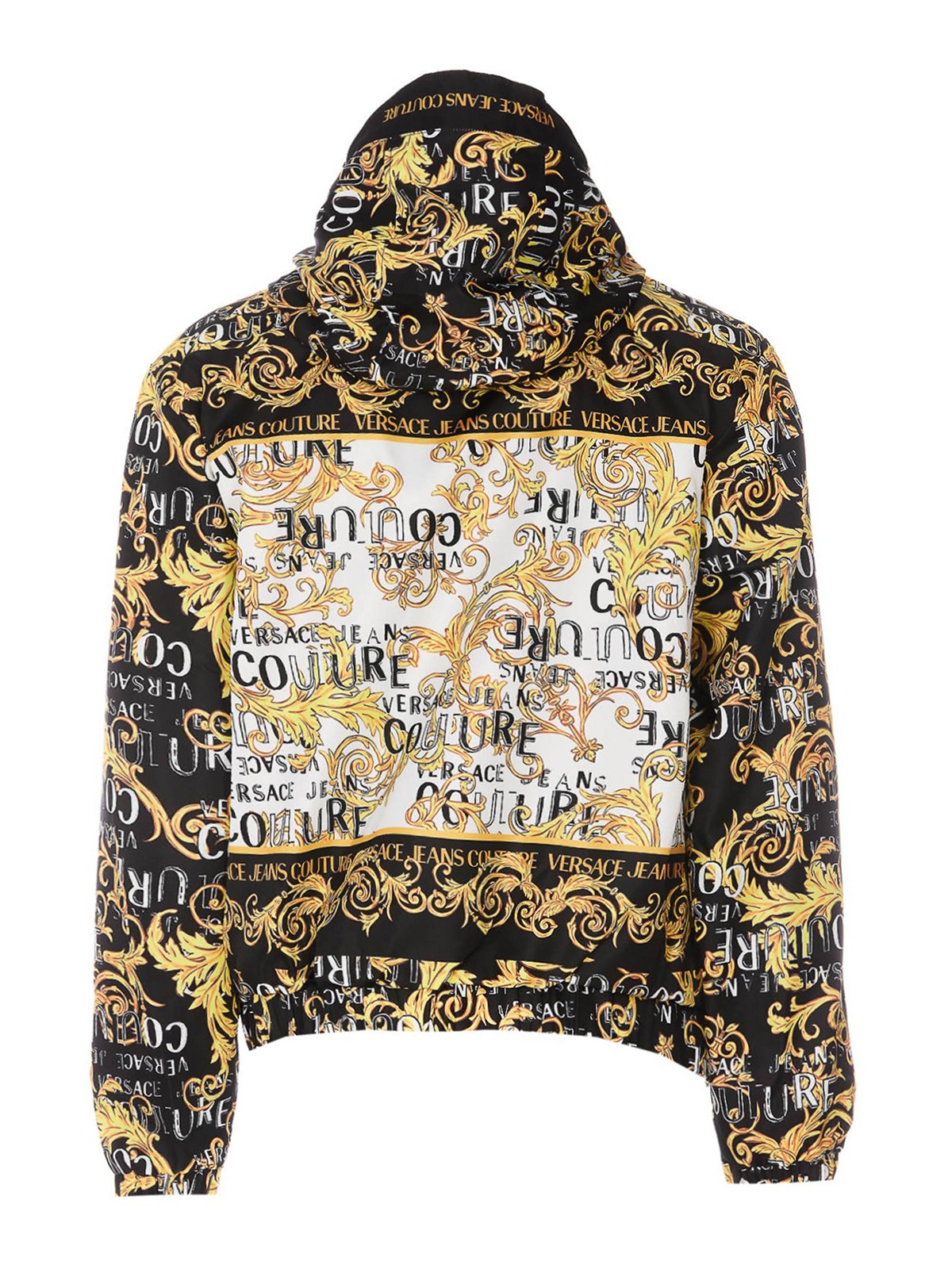 Versace Jeans Couture Jacket, with baroque print, zip and pockets