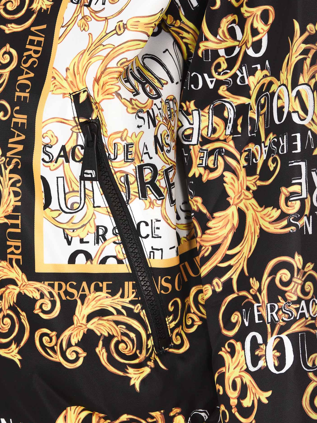 Versace Jeans Couture Jacket, with baroque print, zip and pockets