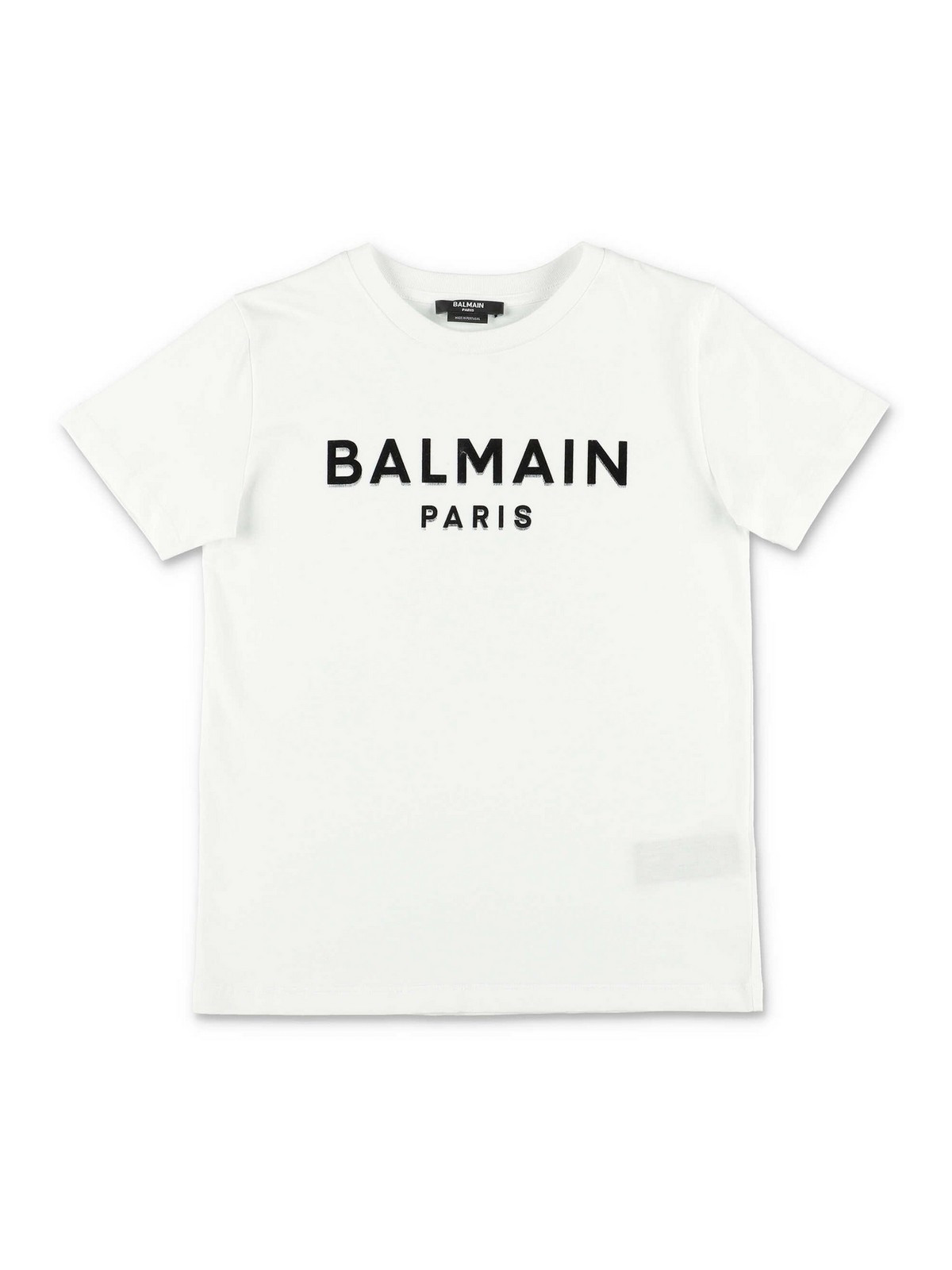 Prisnedsættelse Preference pebermynte T-shirts Balmain - Cotton jersey T-shirt - BS8P31Z0082100NE0
