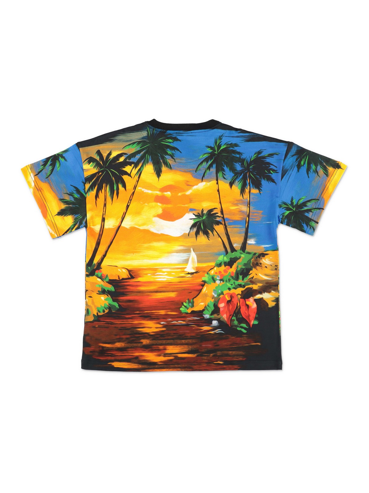 Dolce Gabbana Jr Camiseta Hawaii Crema L4JTEGG7H0UHH4JK0