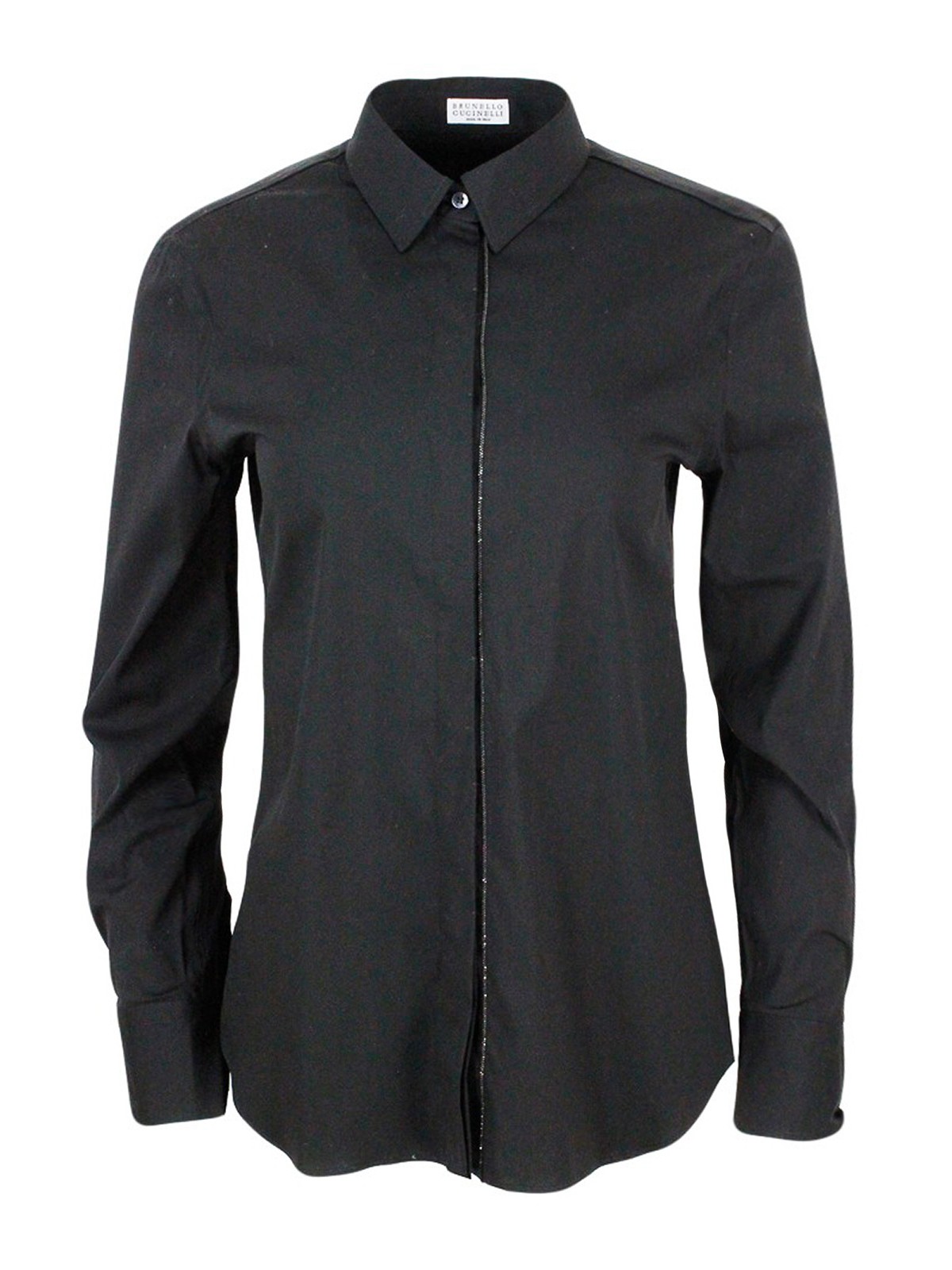 Brunello Cucinelli Cotton Grey Shirt In Black