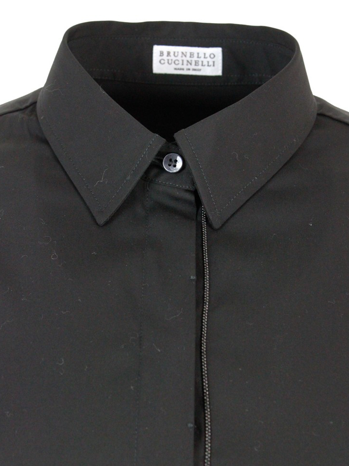 Shop Brunello Cucinelli Cotton Grey Shirt In Black
