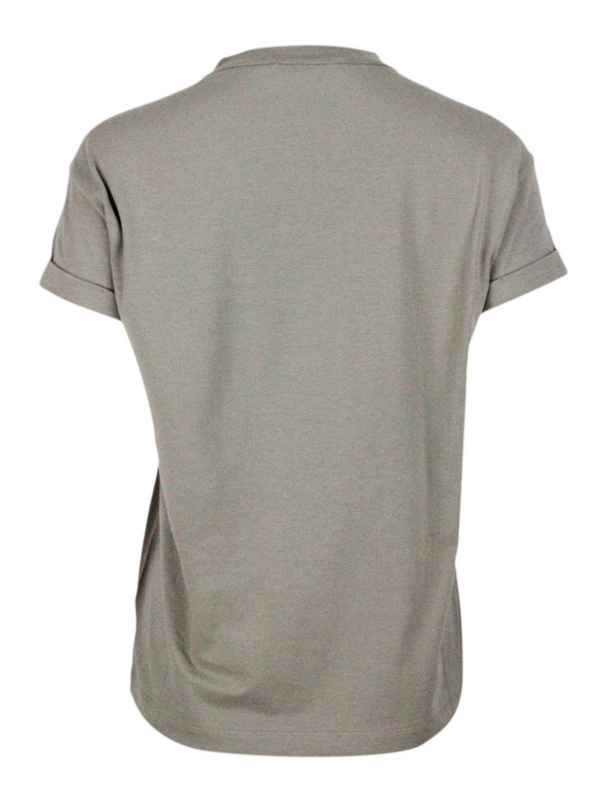 Shop Brunello Cucinelli Breast Pocket T-shirt In Taupe