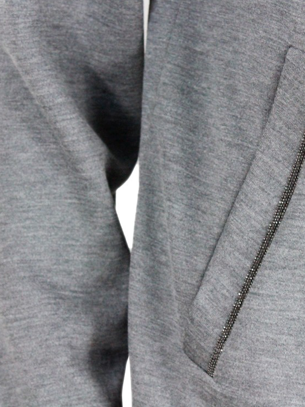 Shop Brunello Cucinelli Zipped Cotton Hoodie In Grey