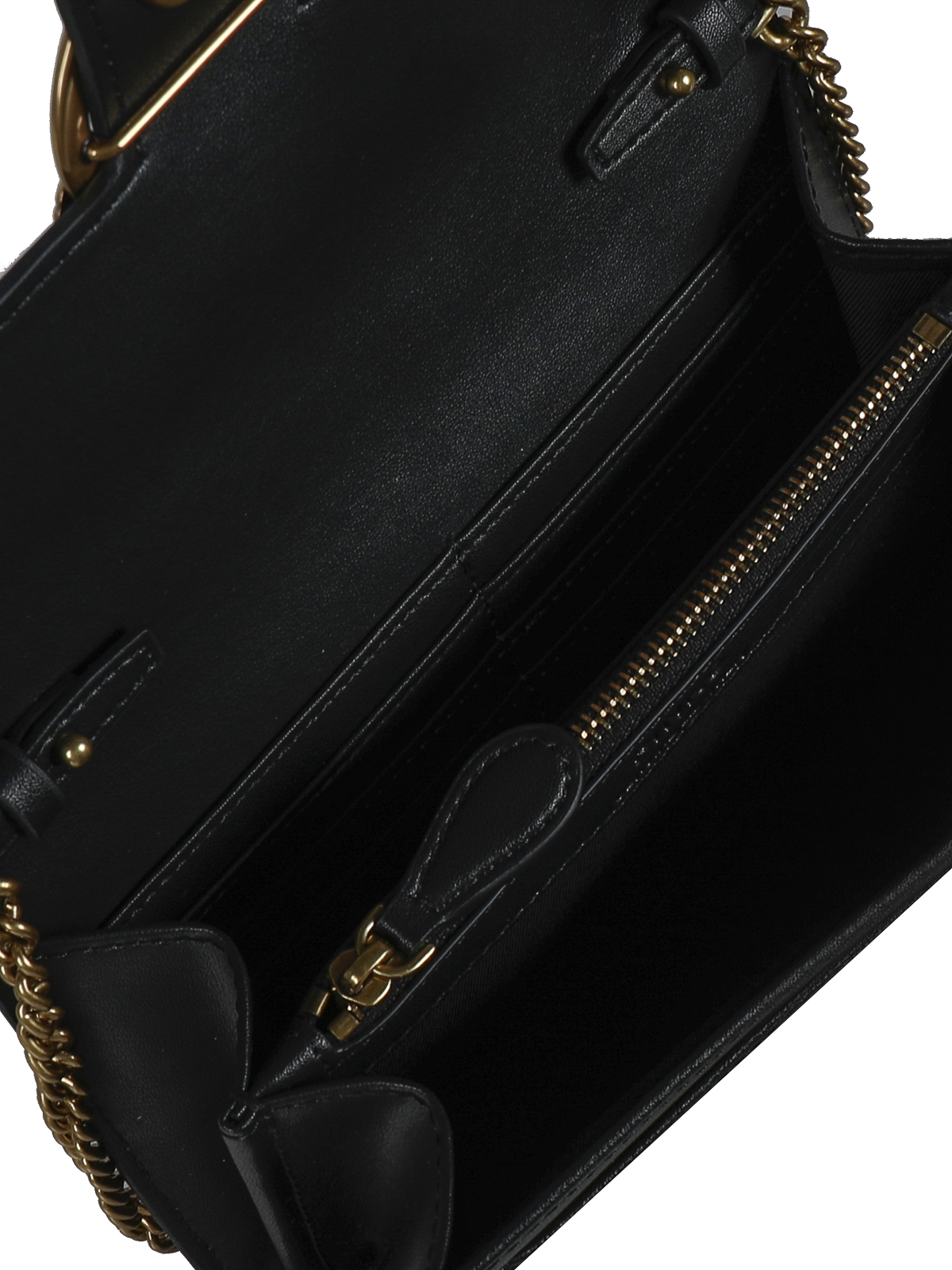 Shop Pinko Love One Wallet C Bag In Black