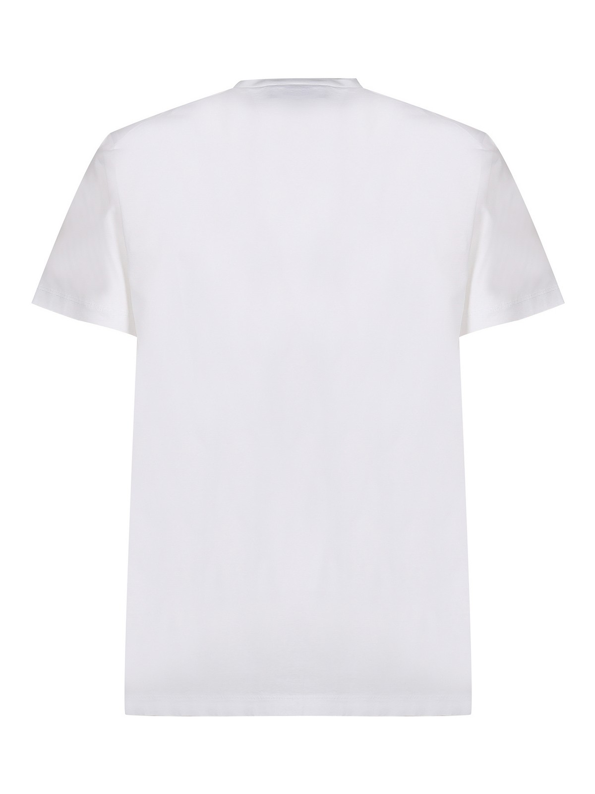 Shop Dsquared2 Cotton T-shirt With Front Logo In White