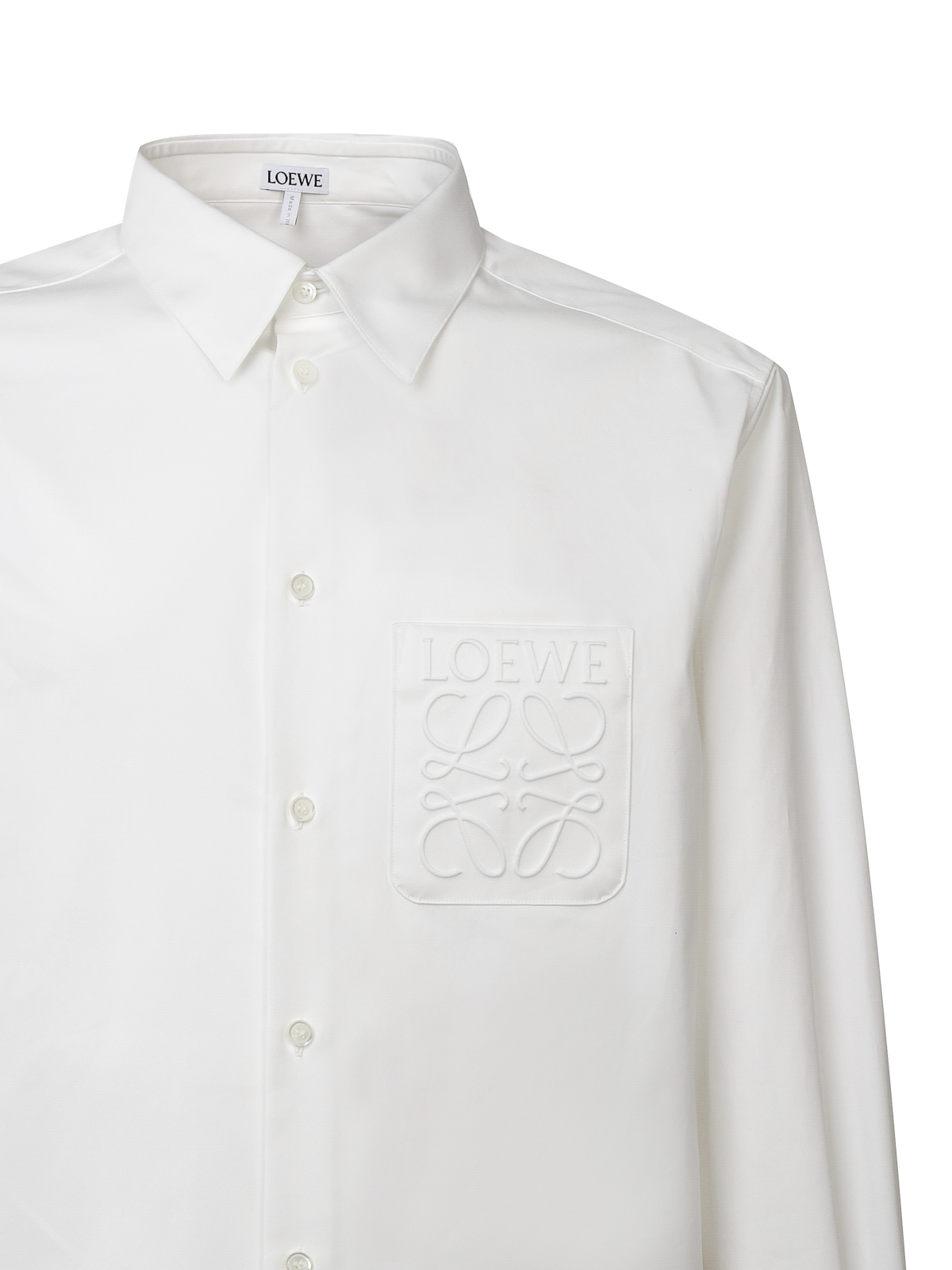 Loewe Shirt with embroidered logo pocket - White | H526Y05W2100