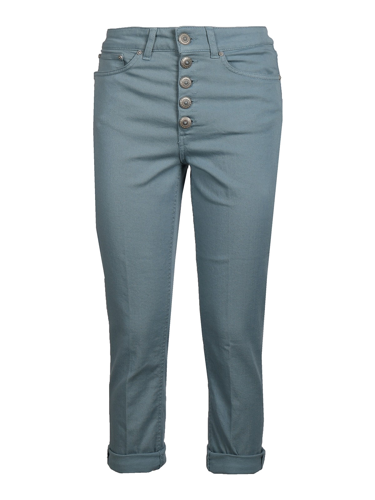 Dondup Pantaloni a vita alta con bottoni gioiello