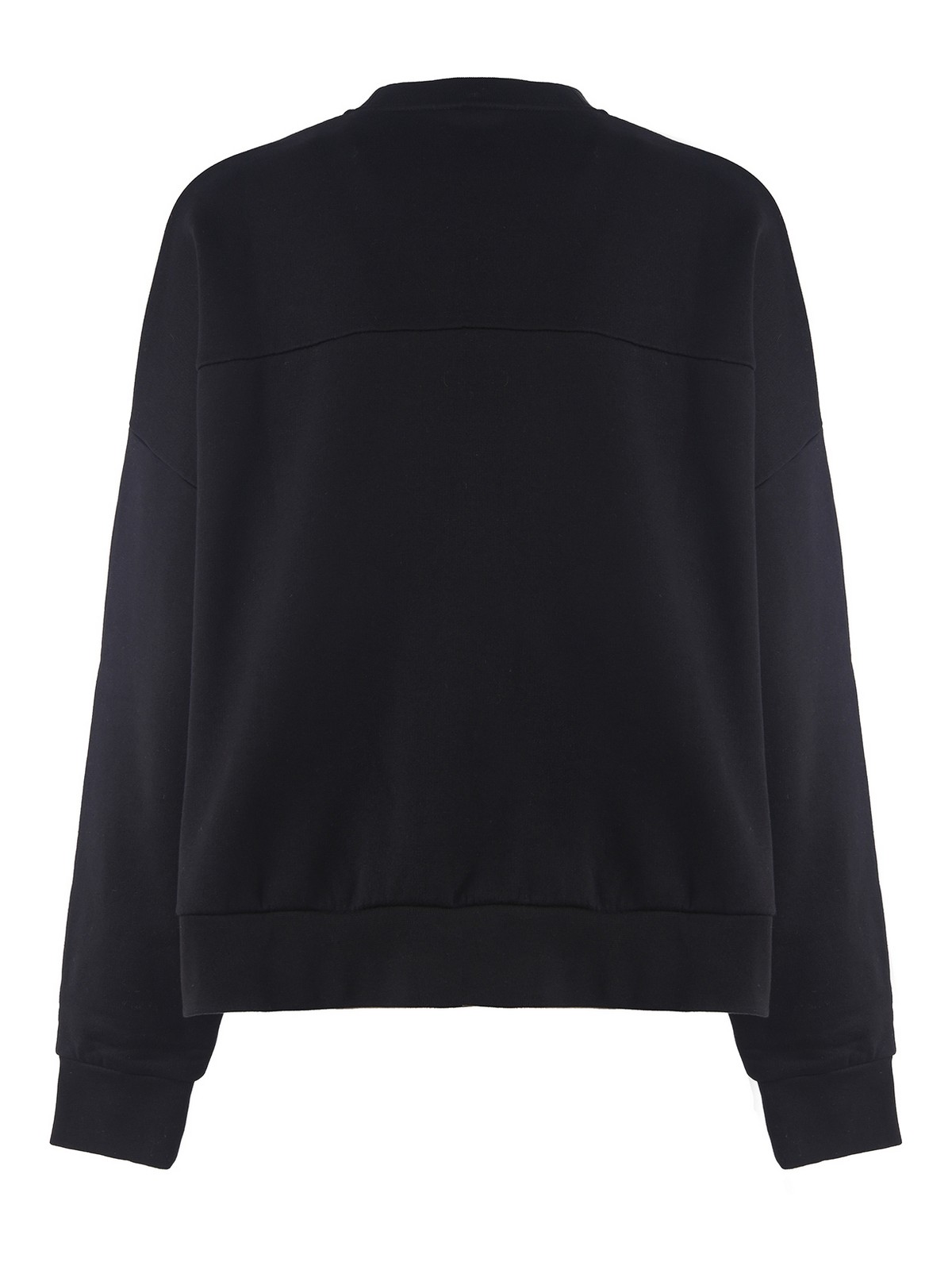 Shop Dsquared2 Cotton Round-neck Sweatshirt With Logo In Black