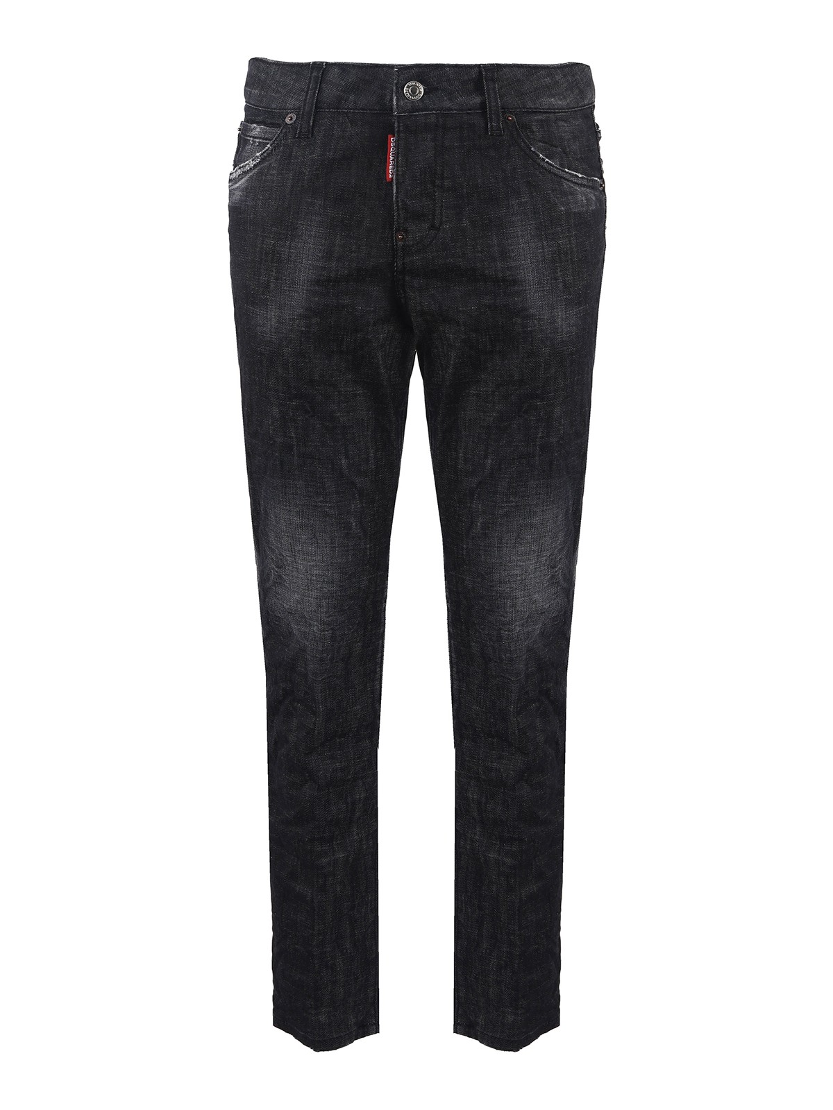 Dsquared2 Skinny Jeans With Shaded Effect In Black
