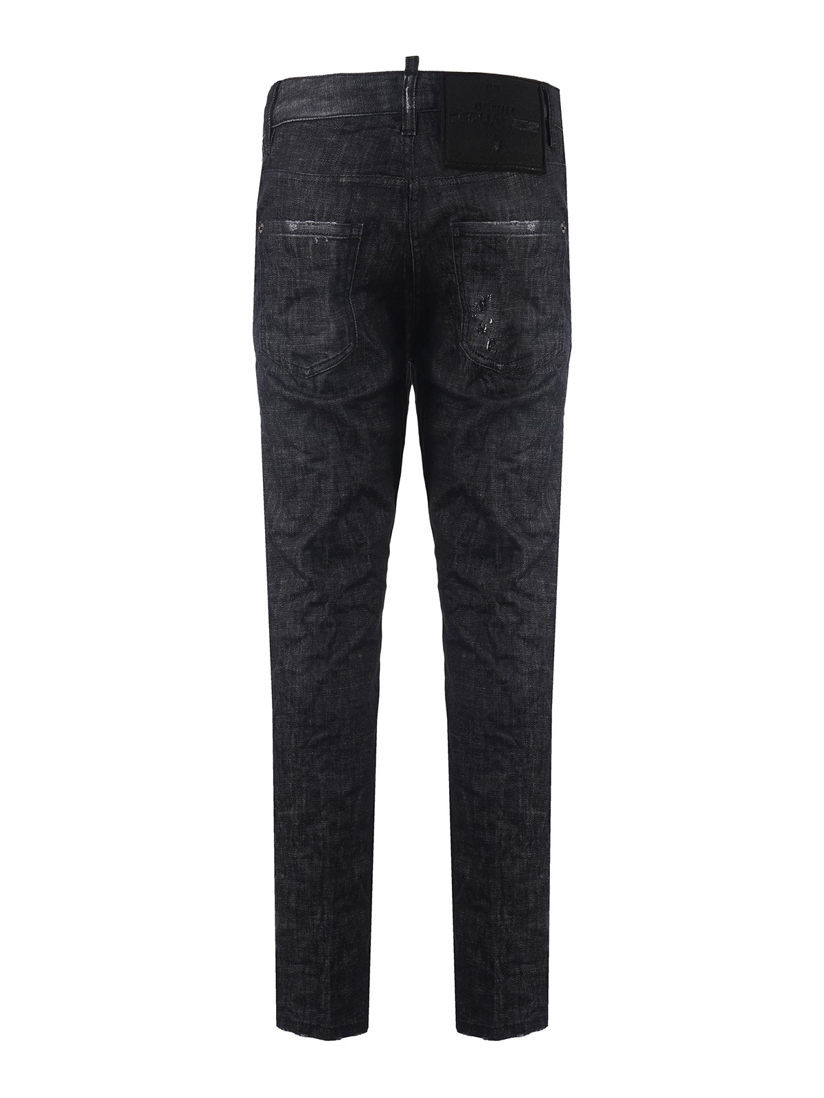 Shop Dsquared2 Skinny Jeans With Shaded Effect In Black
