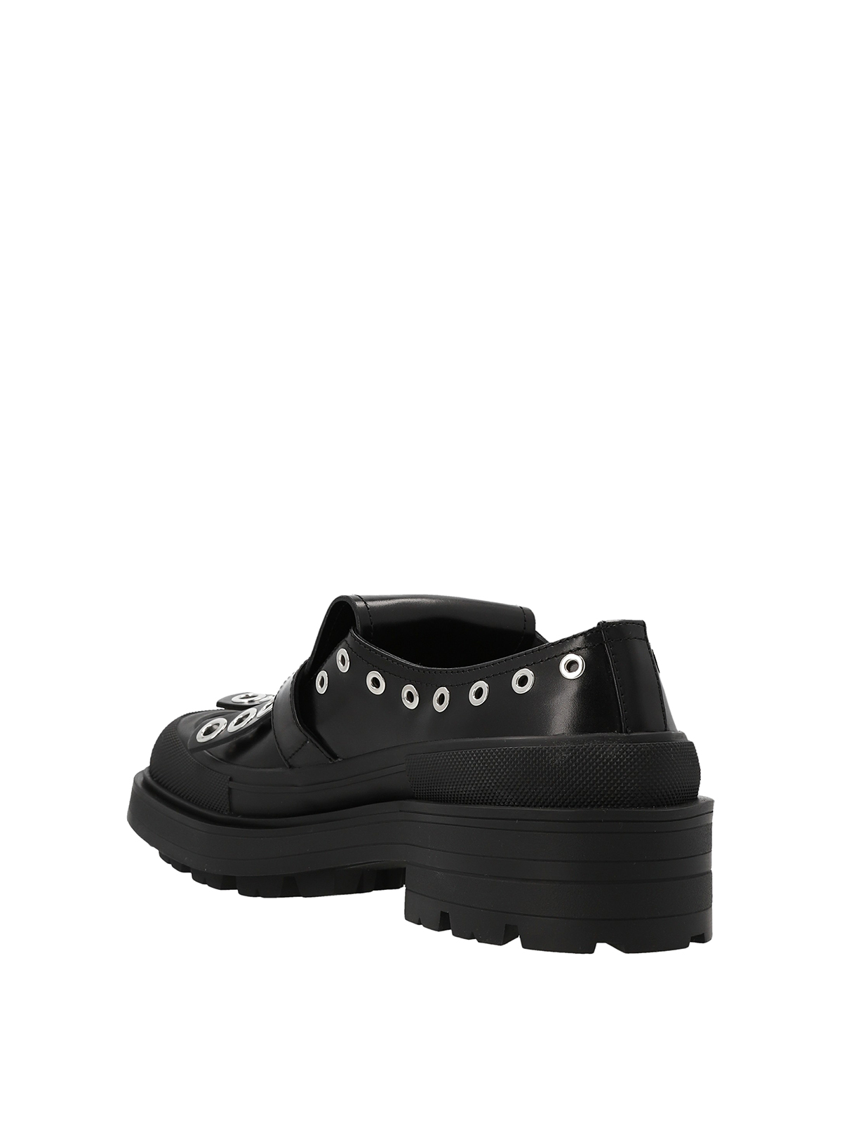 Shop Alexander Mcqueen Boxcar Loafers In Black