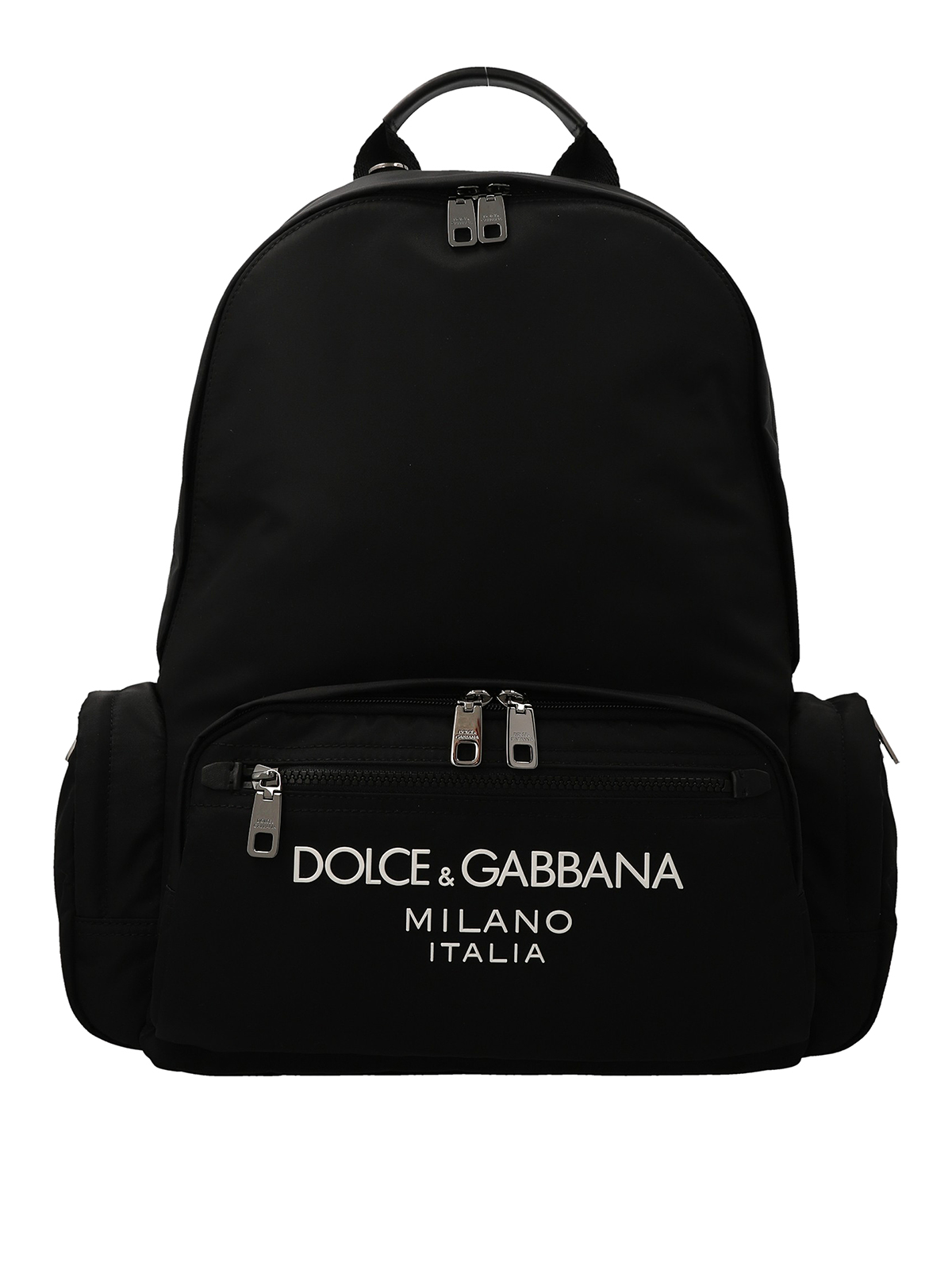 Dolce & Gabbana Logo Nylon Backpack In Black