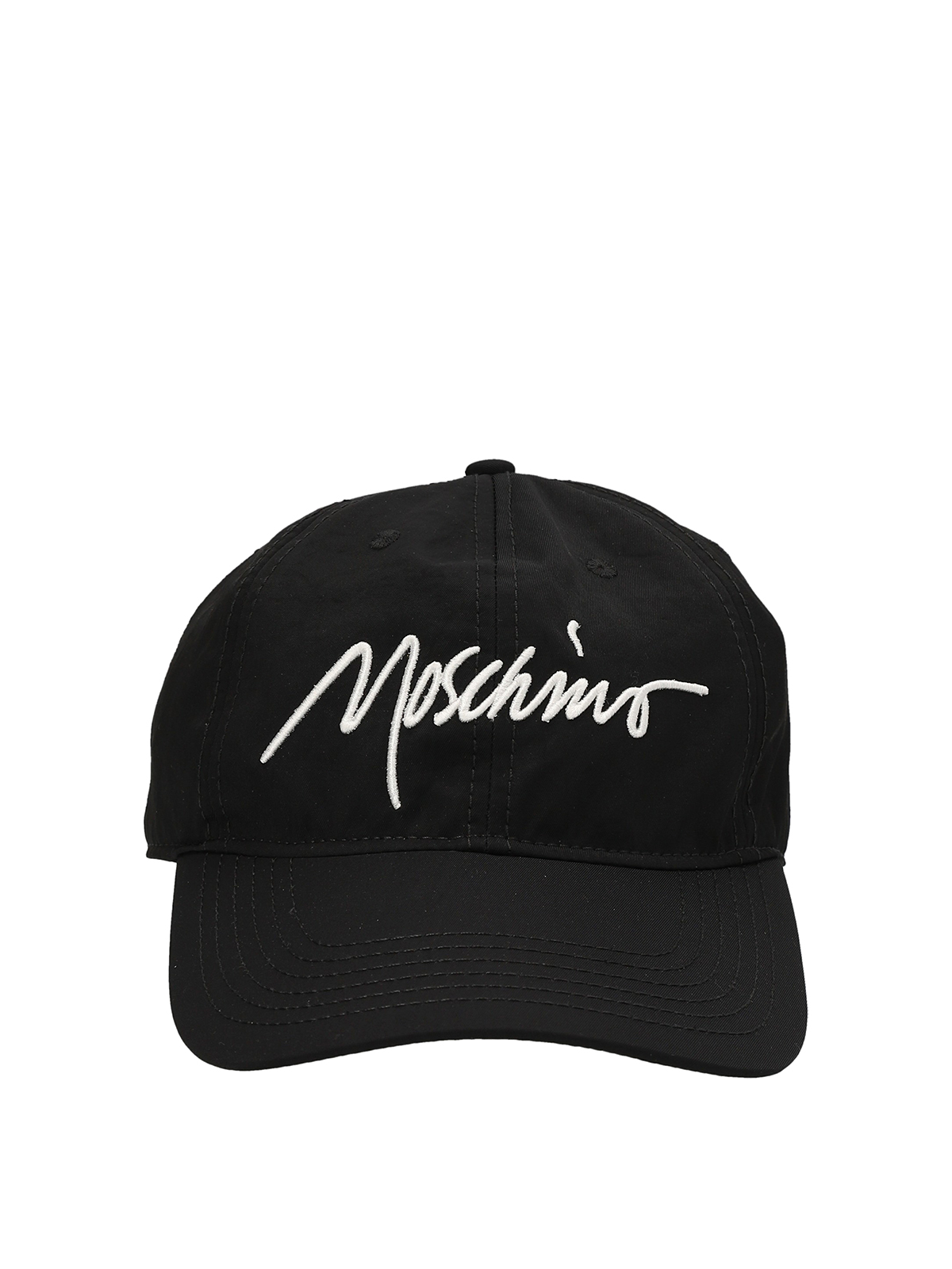 Moschino Logo embroidery cap Black Men 920182740555
