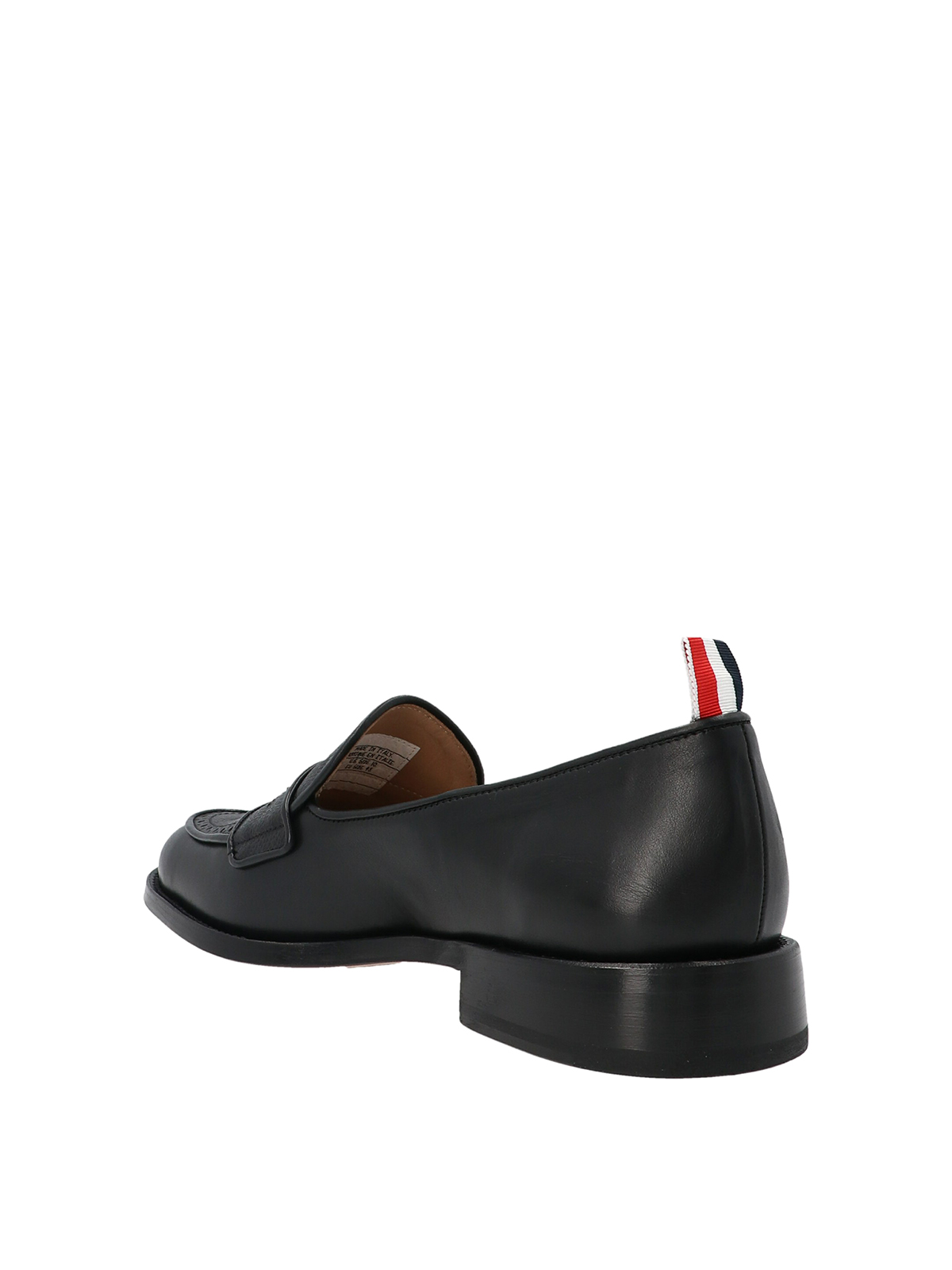 Shop Thom Browne Soft Penny Loafers In Black