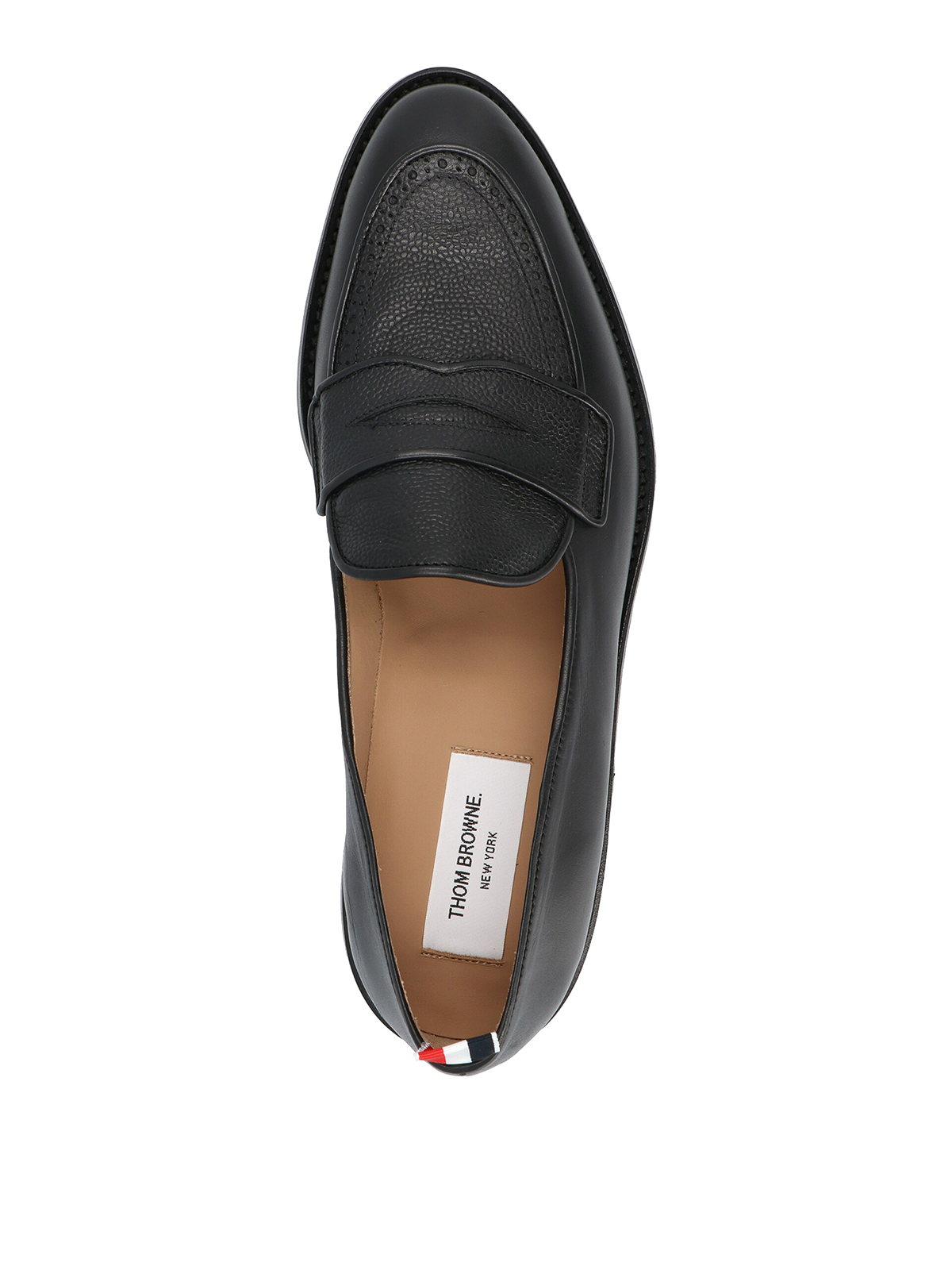 Shop Thom Browne Soft Penny Loafers In Black