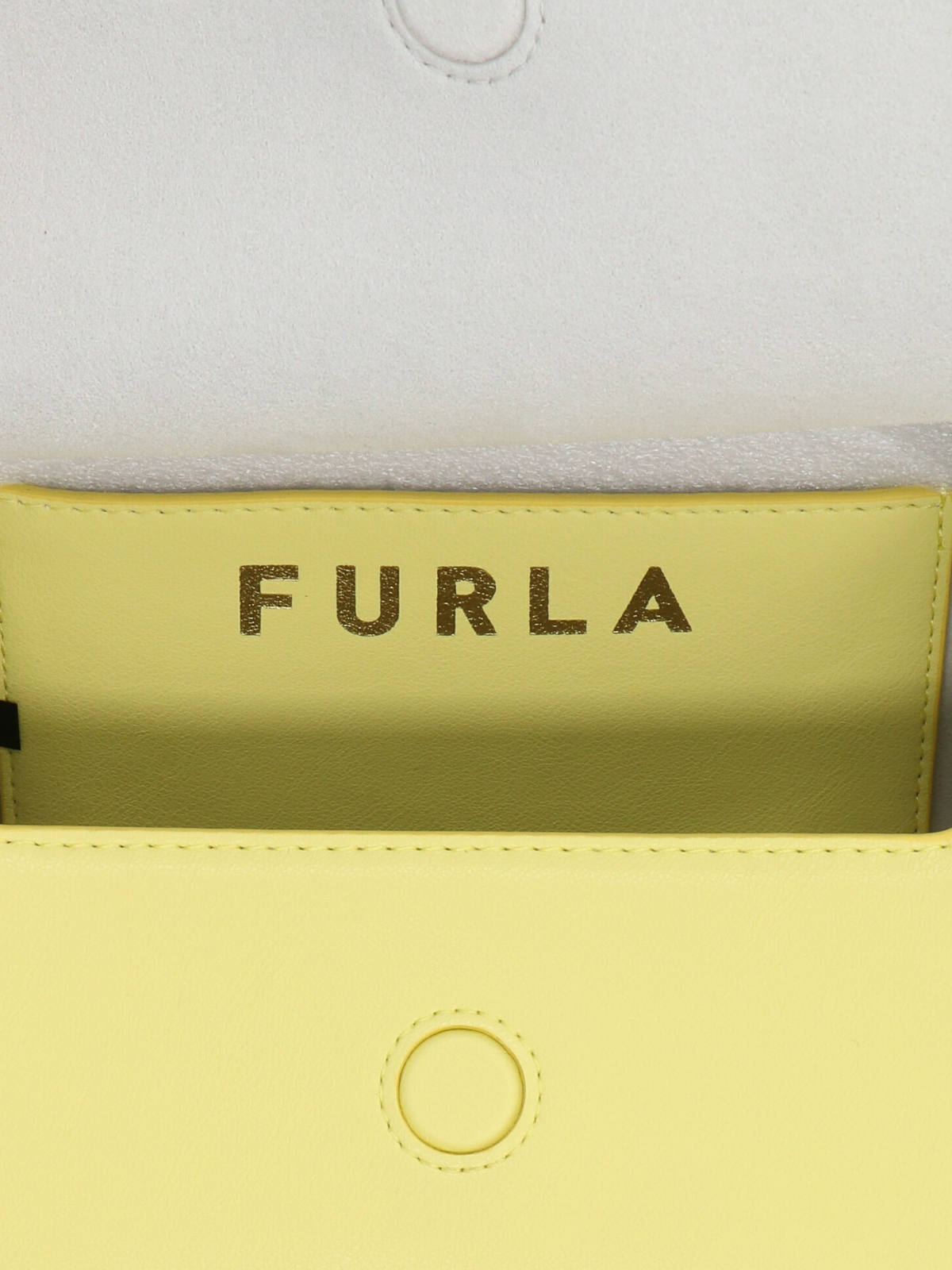 Shop Furla Futura Handbag In Yellow