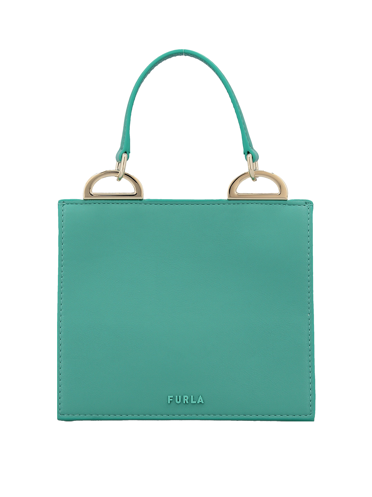 Shop Furla Futura Handbag In Green