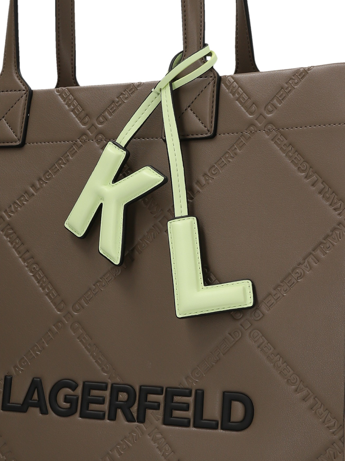 Karl Lagerfeld Medium logo-lettering Tote Bag - Brown