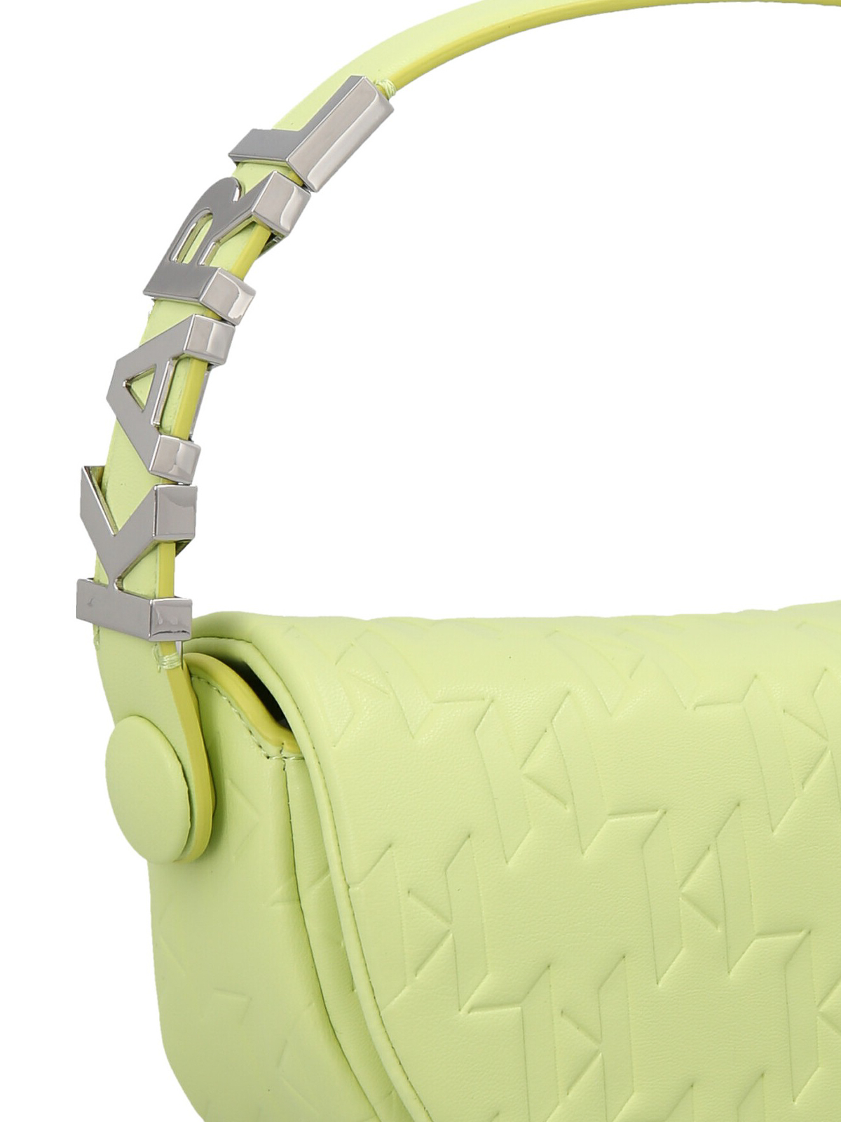 Shop Karl Lagerfeld K/swing Sm Baguette Handbag In Green