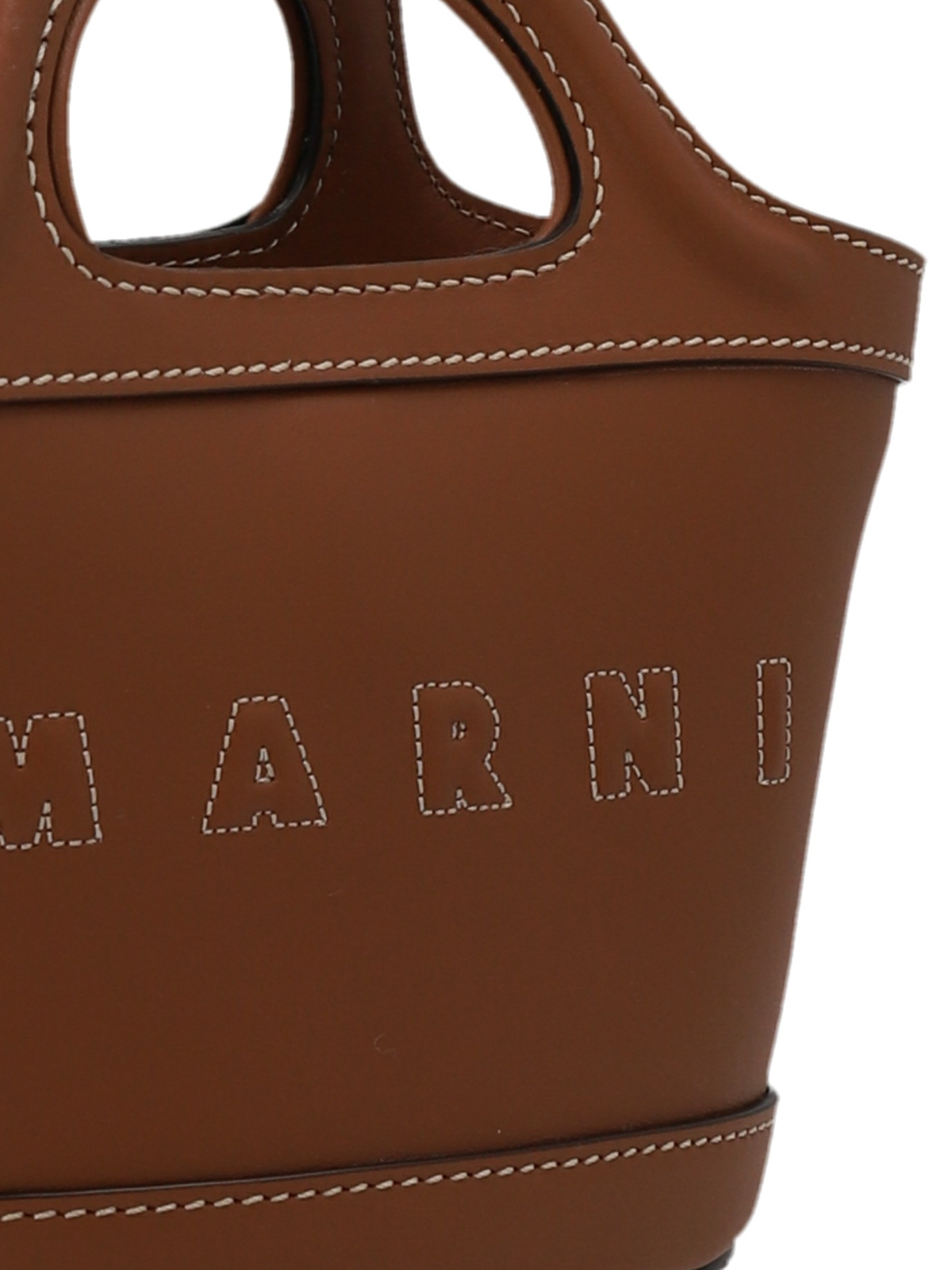 Marni Brown Micro Tropicalia Tote Bag