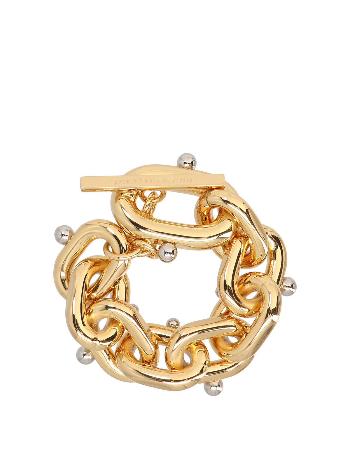 Rabanne Xl link bracelet - Gold - Women|23SBB0013MET322M715