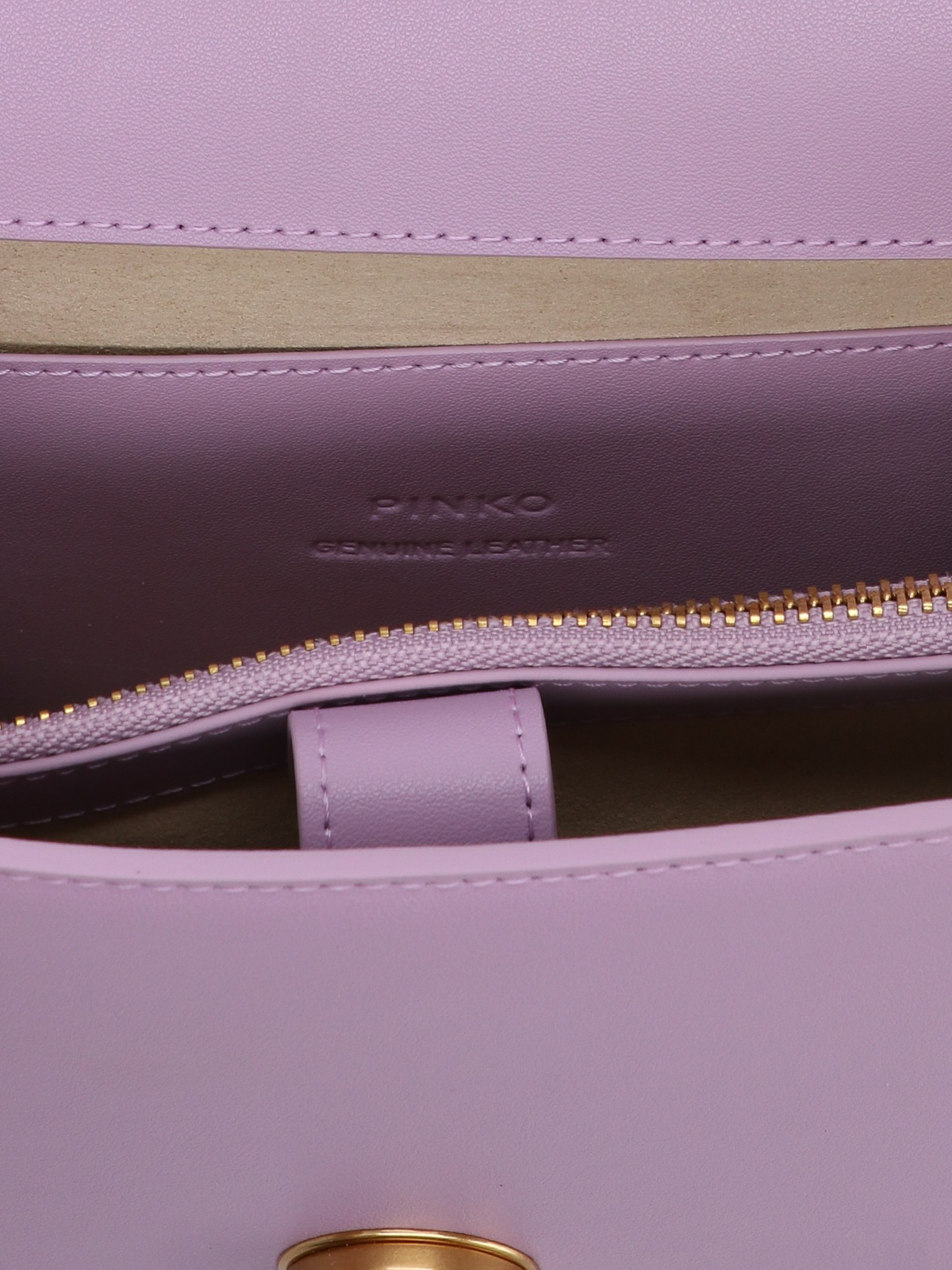 Shop Pinko Love One Classic Crossbody Bag In Purple