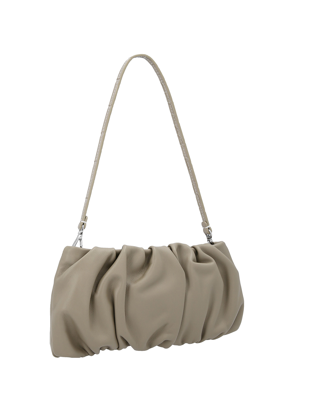 Aesther Ekme Soft Hobo Smooth Leather Bag In Crema