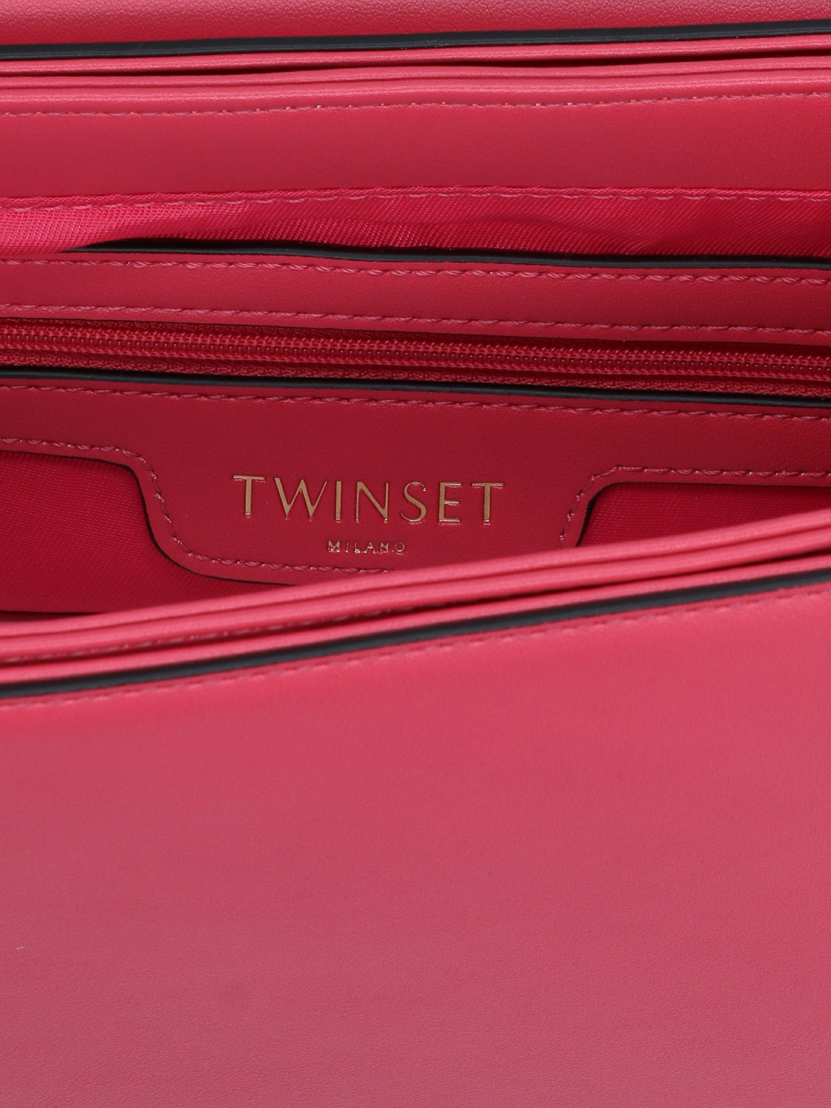 logo-plaque cross-body bag, TWINSET