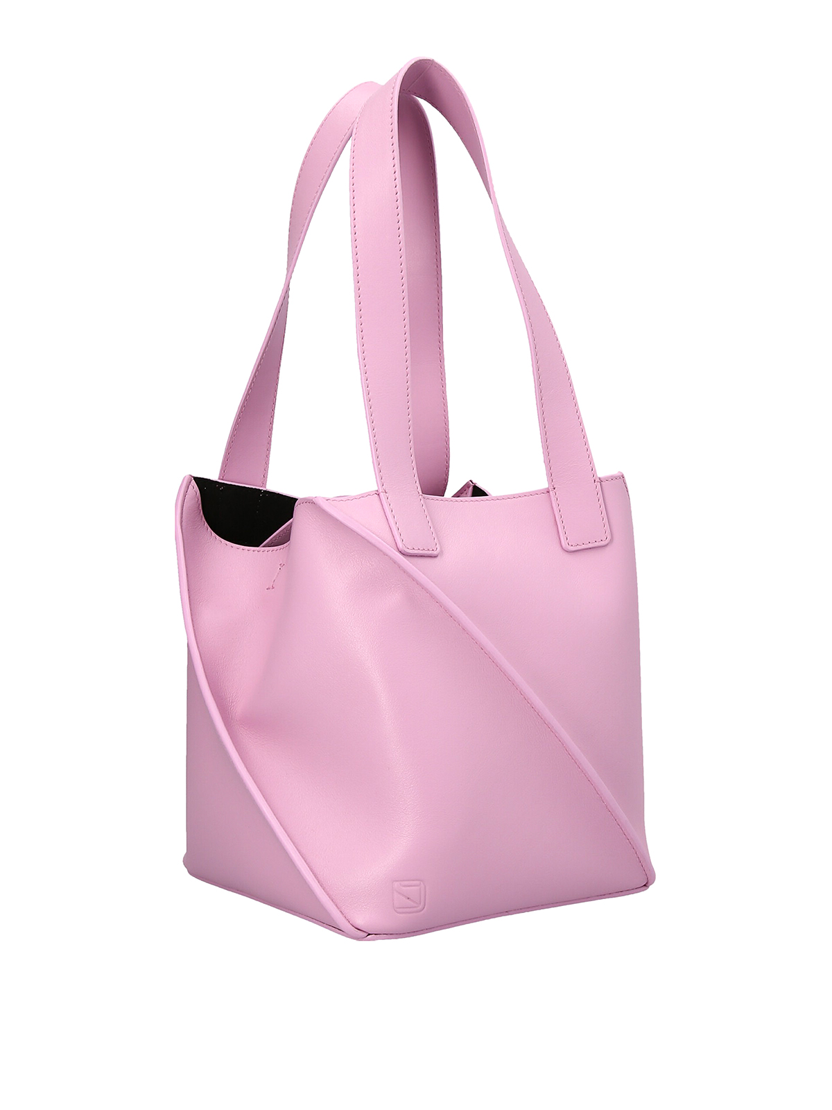 Shop Yuzefi Swirl Small Shopping Bag In Pink