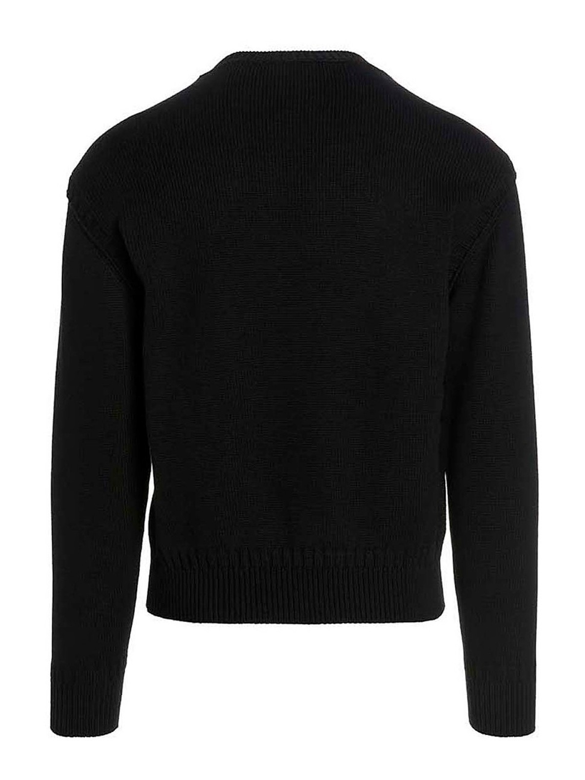 Shop Alexander Mcqueen Logo Sweater In Black
