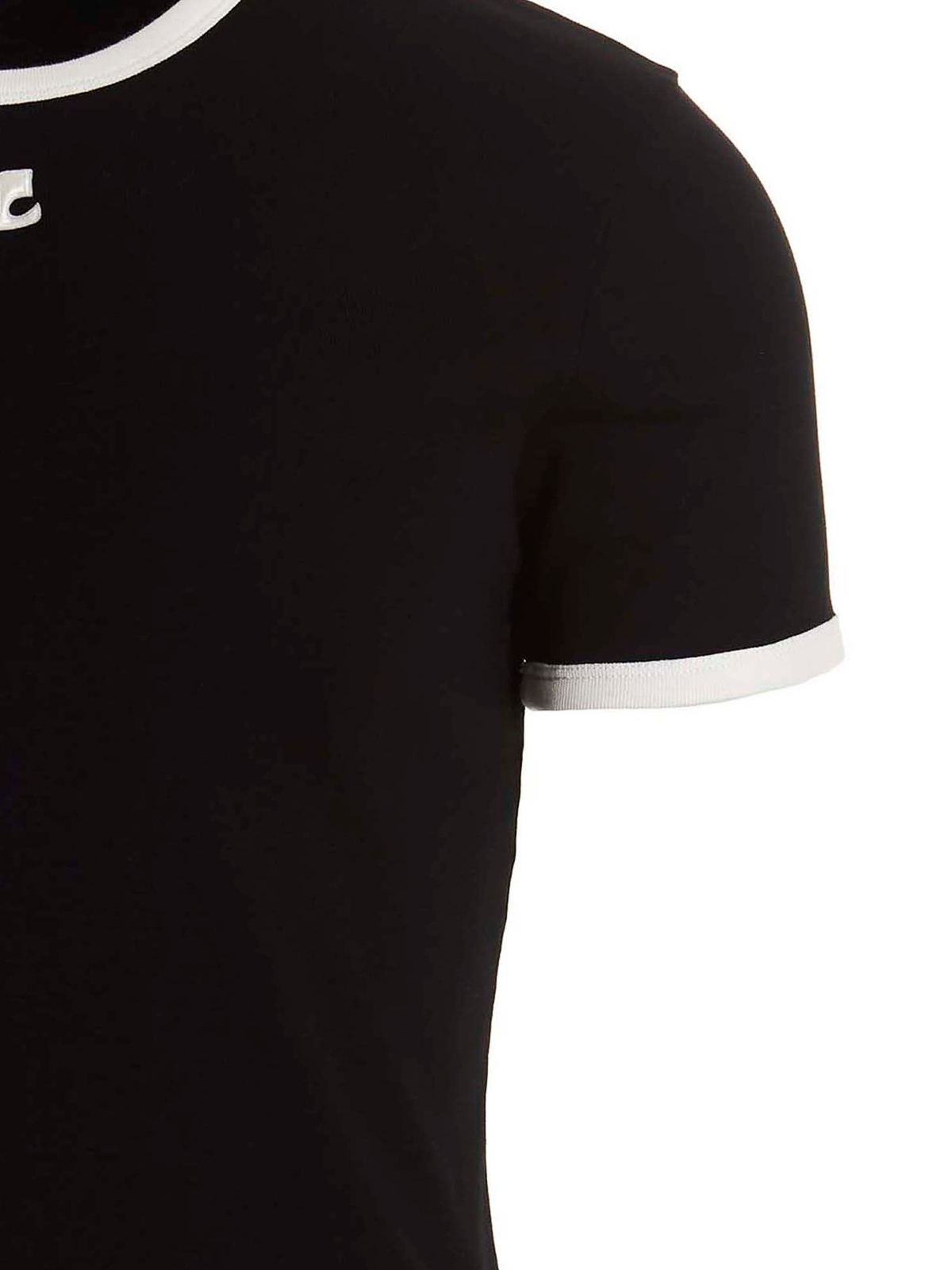 T-shirts Courreges - T-shirt bumpy contrast - PERJTS020JS00709901