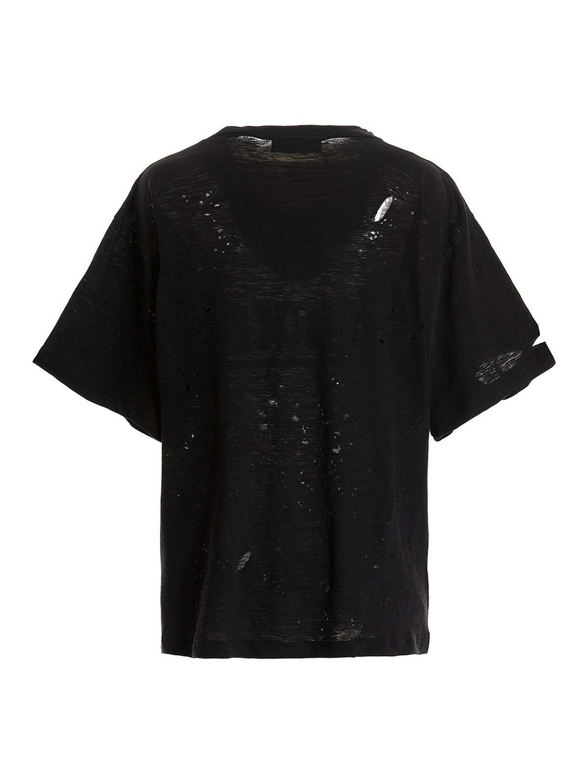 Tシャツ・カットソー MSGM SS24 T-SHIRT WITH LOGO (3641MDM105_24700201) MSGM logo-print Cotton T-shirt | Black | FARFETCH