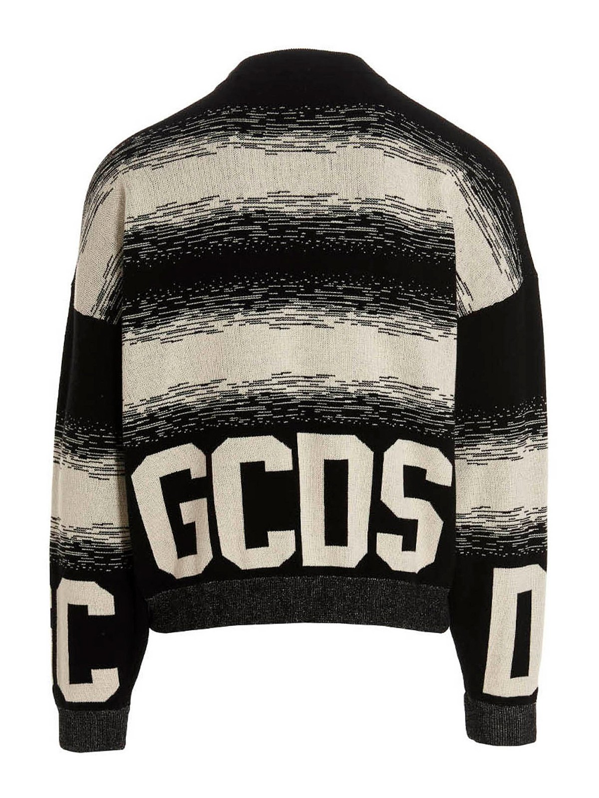 Shop Gcds Low Band Degrad Sweater In Black