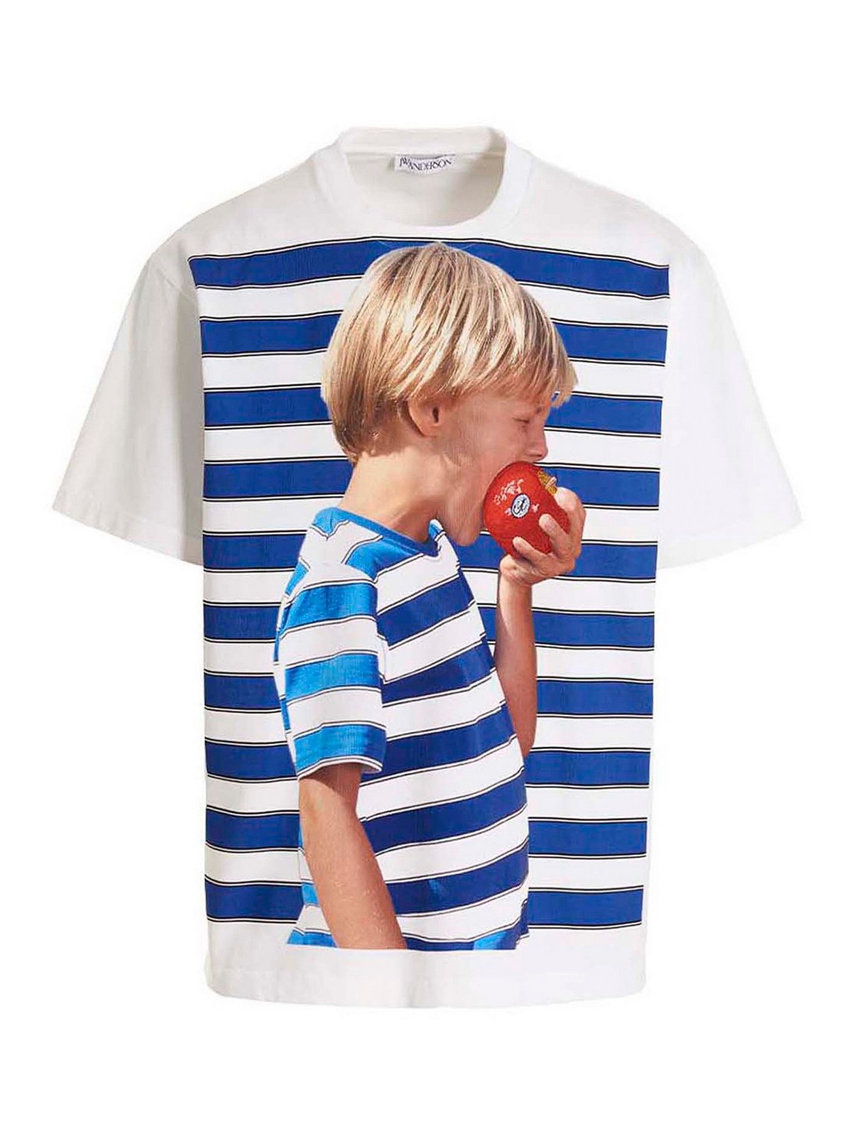 jw anderson boy with apple jwアンダーソンTシャツ J.W. Anderson T-shirt boy with apple - White|JT0119PG1213001