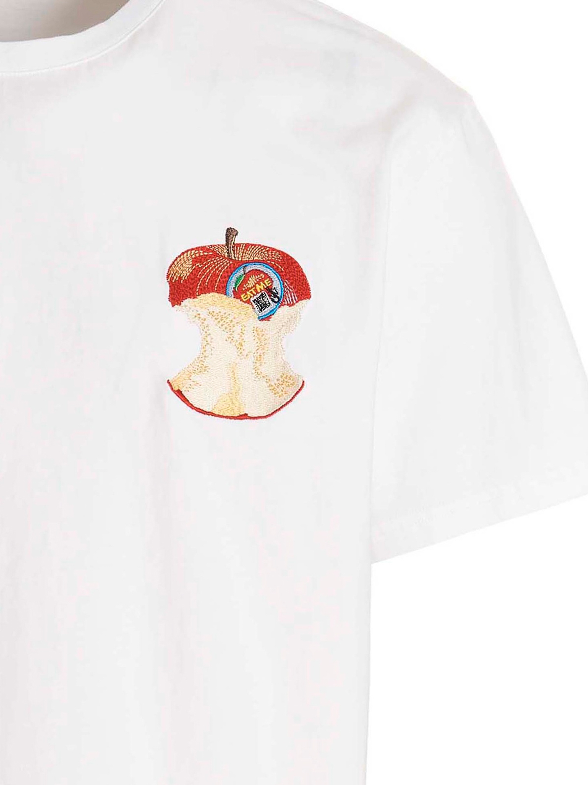 【関税&送料込】JW ANDERSON T-shirts and Polos White Printed polo cotton shirt in white - JW Anderson | Mytheresa