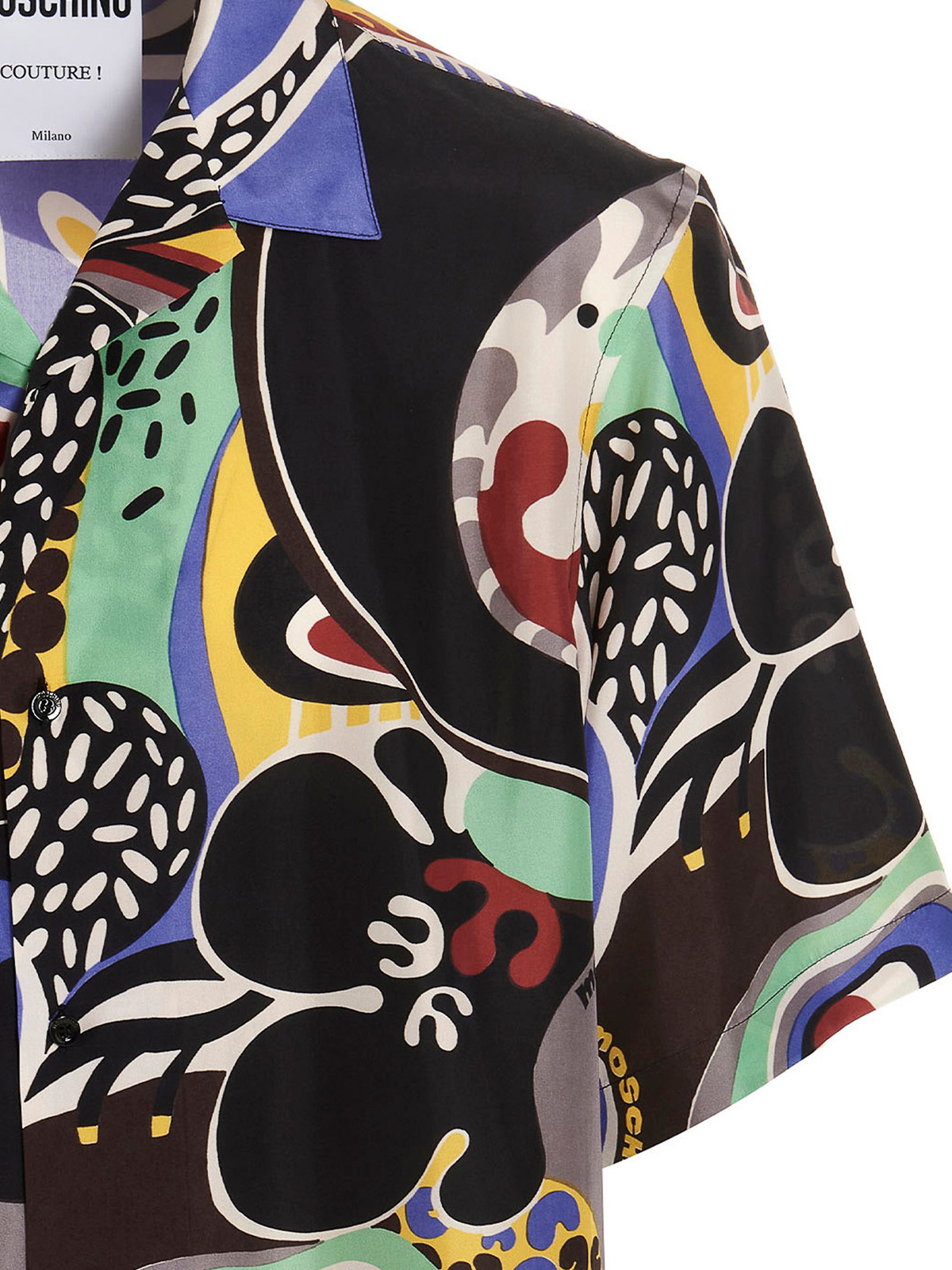 Shop Moschino Psychedelic Shirt In Black