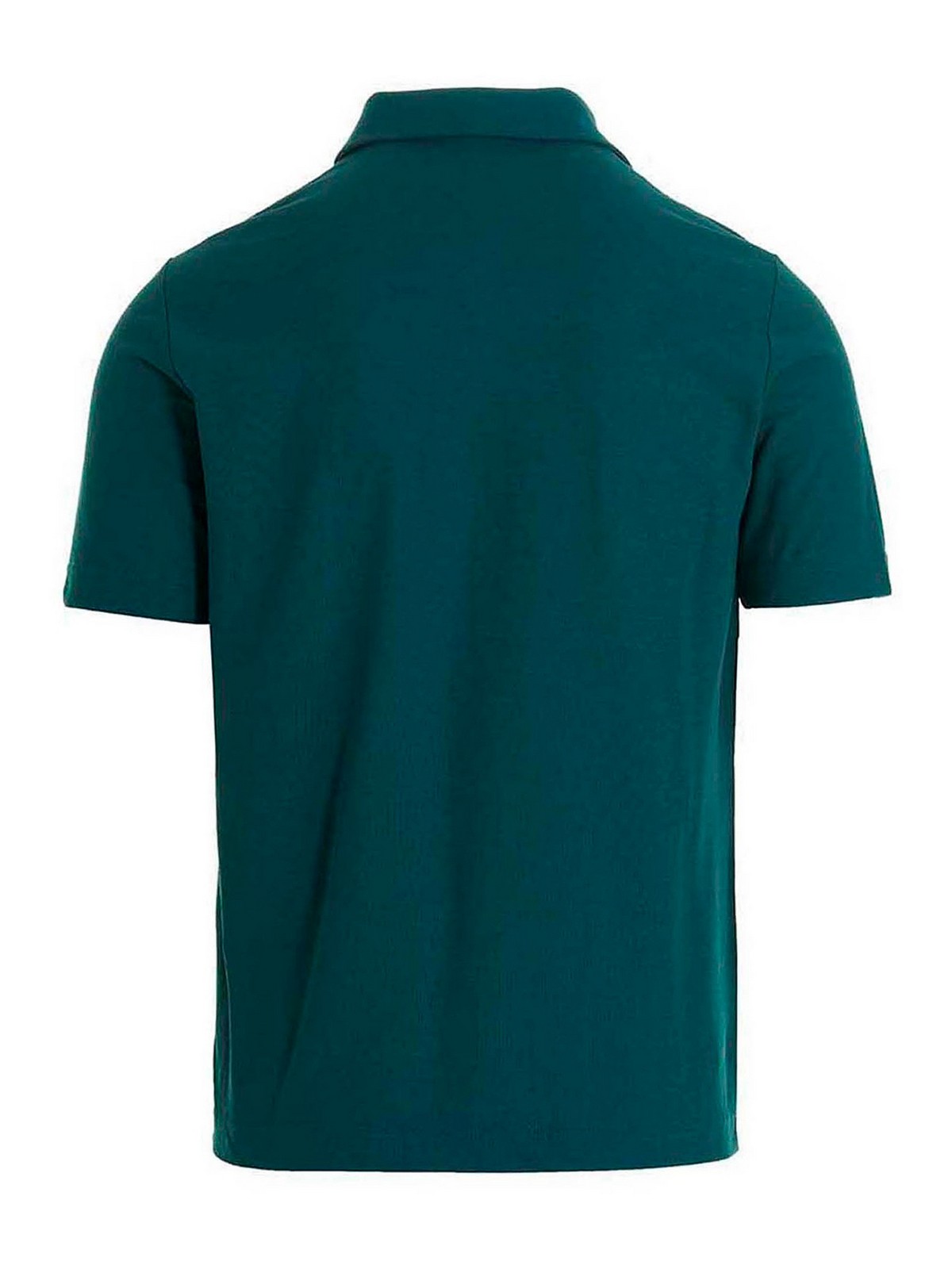 Shop Zanone Ice Cotton Polo Shirt In Green