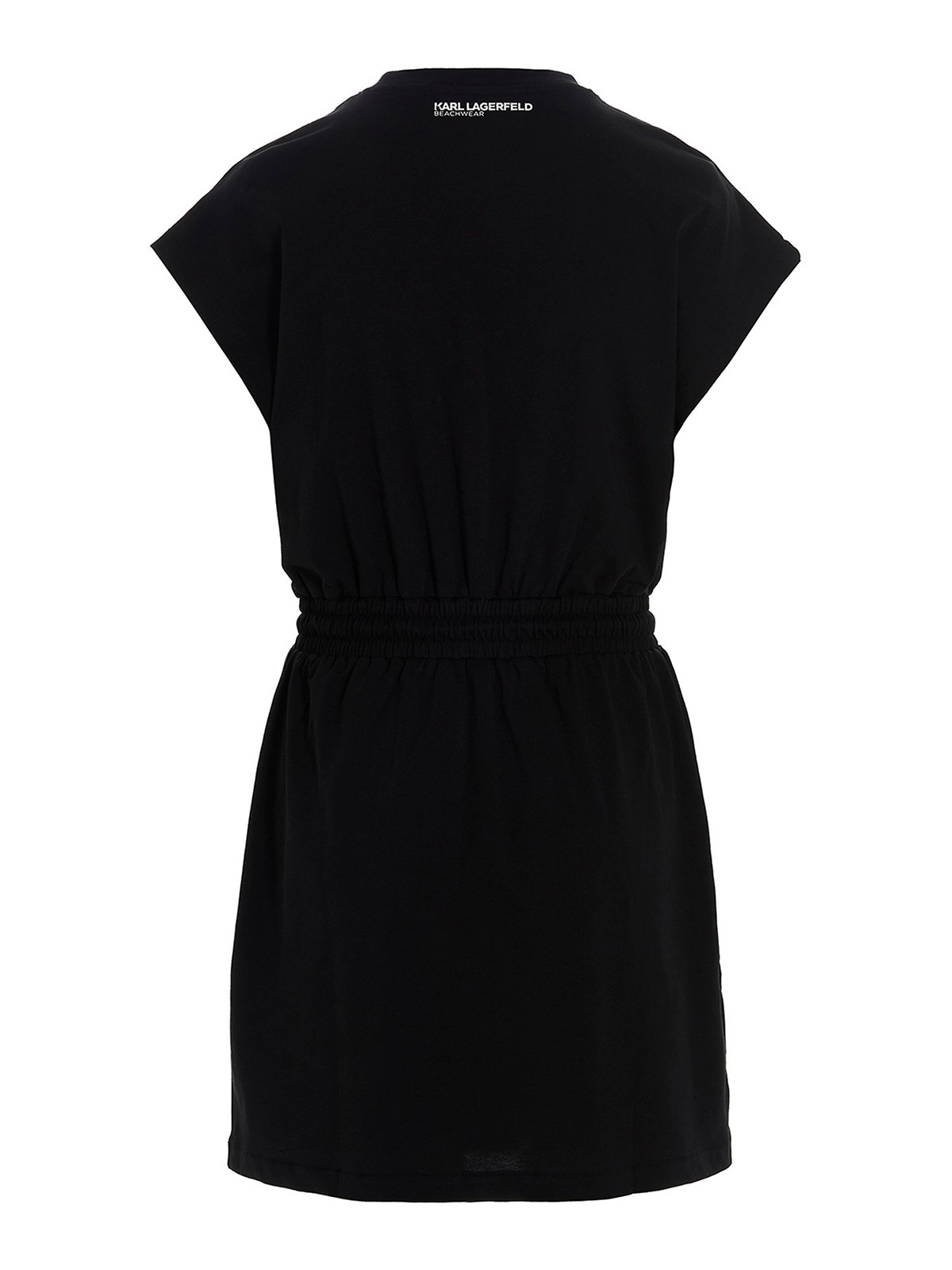 blue dress for baby girl Karl Lagerfeld Signature Beach Dress For Women In Black – Sedgars SA main image 1