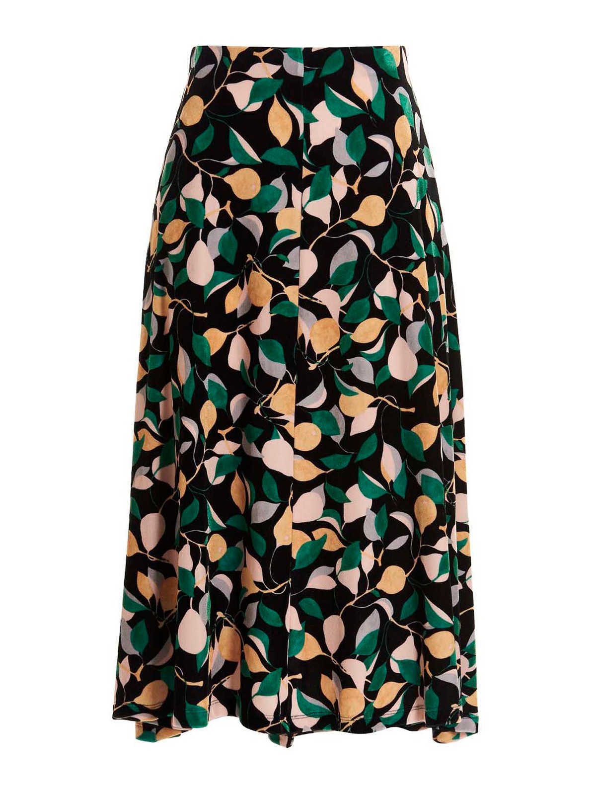 La Doublej La Double J Ladies Orchard Print Kenny Midi Skirt In Multicolour